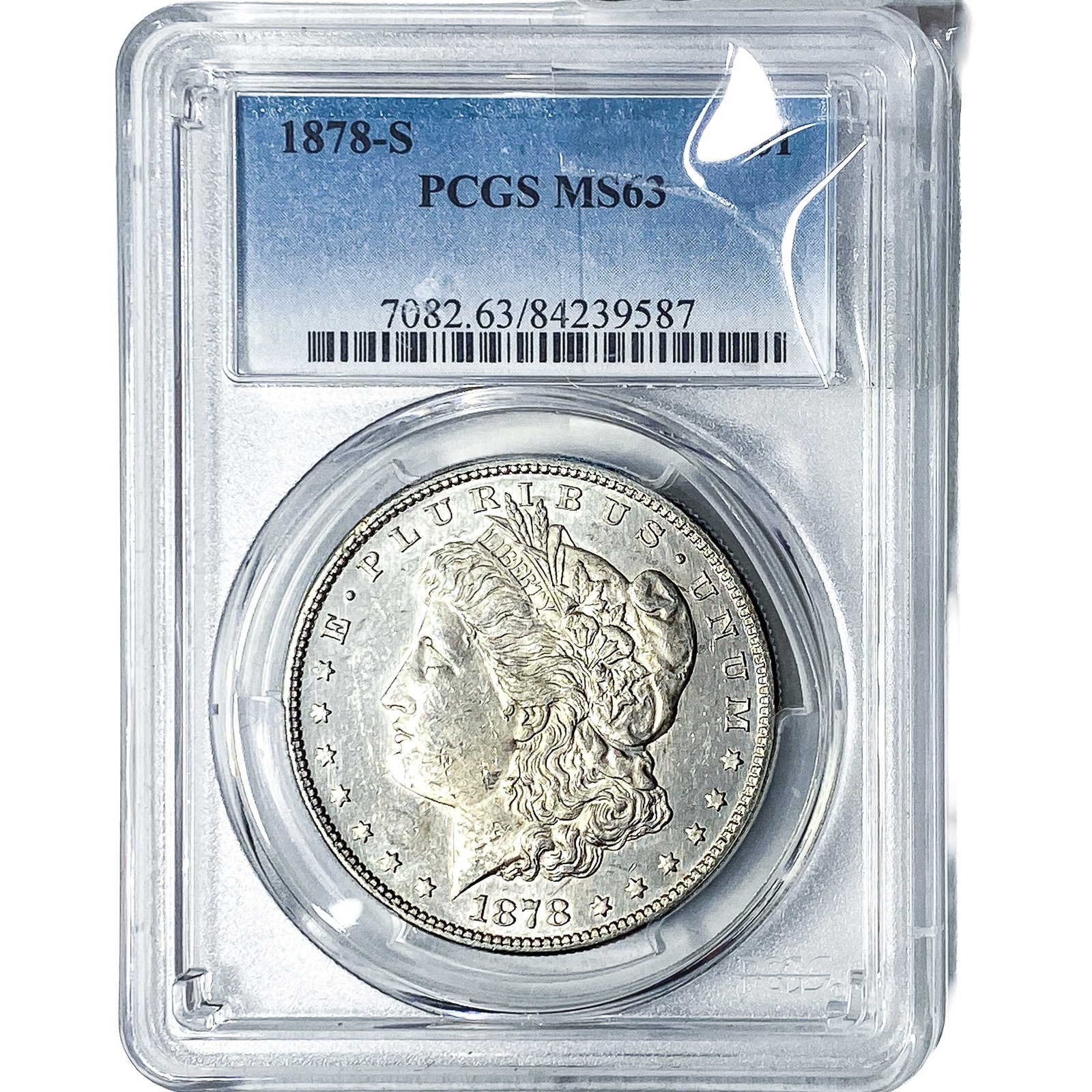 1878-S Morgan Silver Dollar PCGS MS63: 1878-S Morgan Silver Dollar PCGS MS63