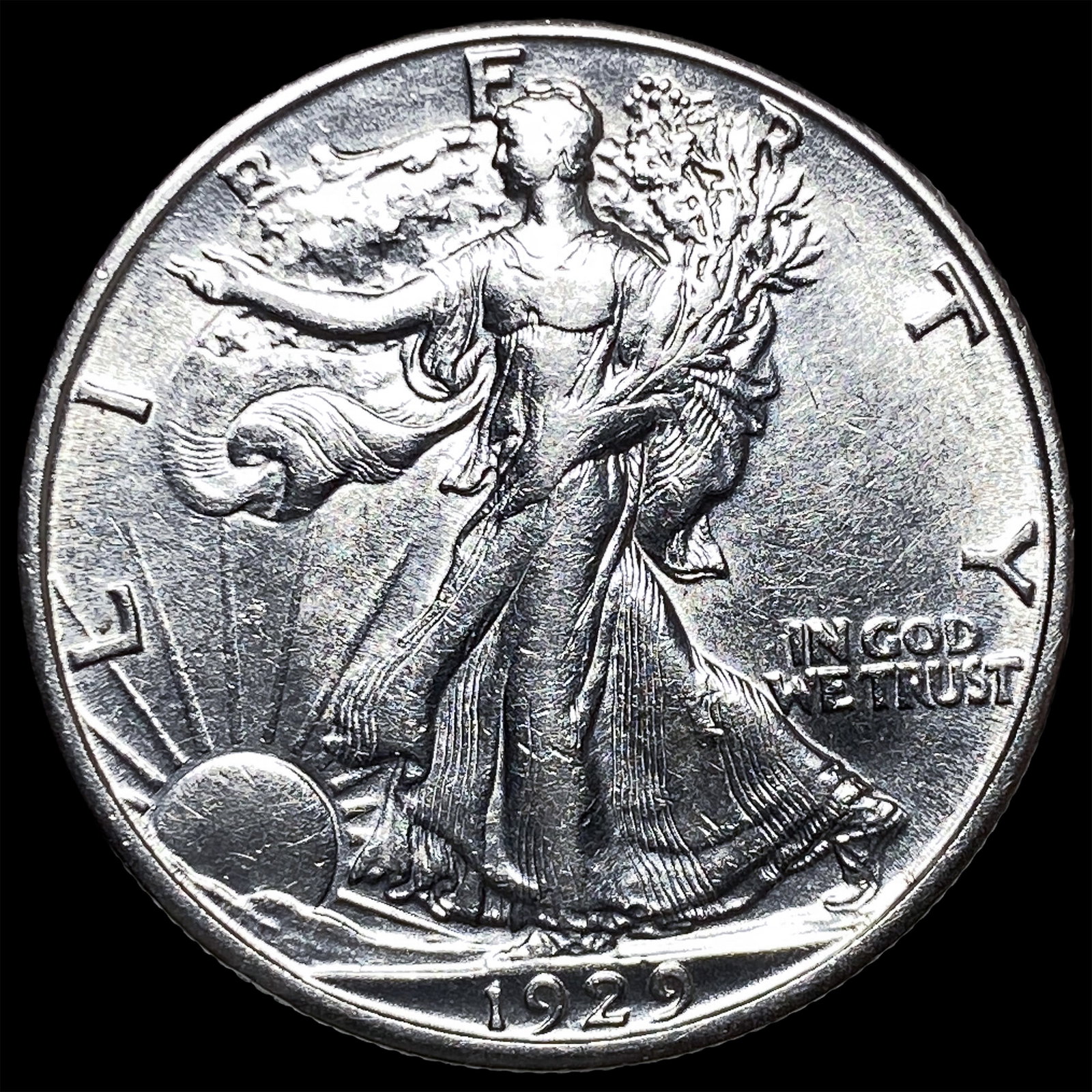 1929 Walking Liberty Half Dollar CLOSELY UNCIRCULATED (1 of 2)