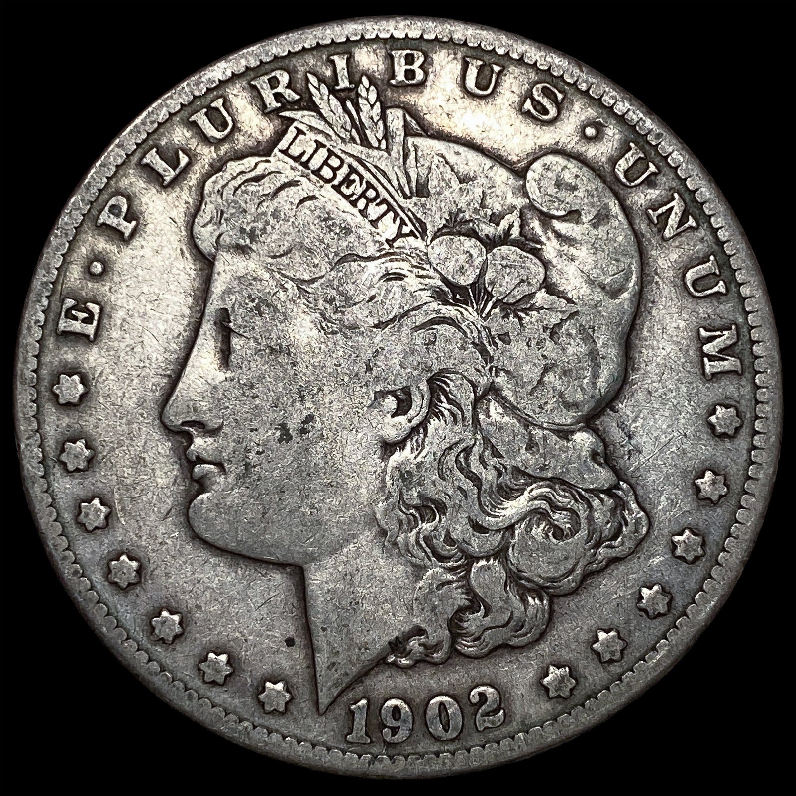 1902-S Silver Morgan Dollar LIGHTLY CIRCULATED