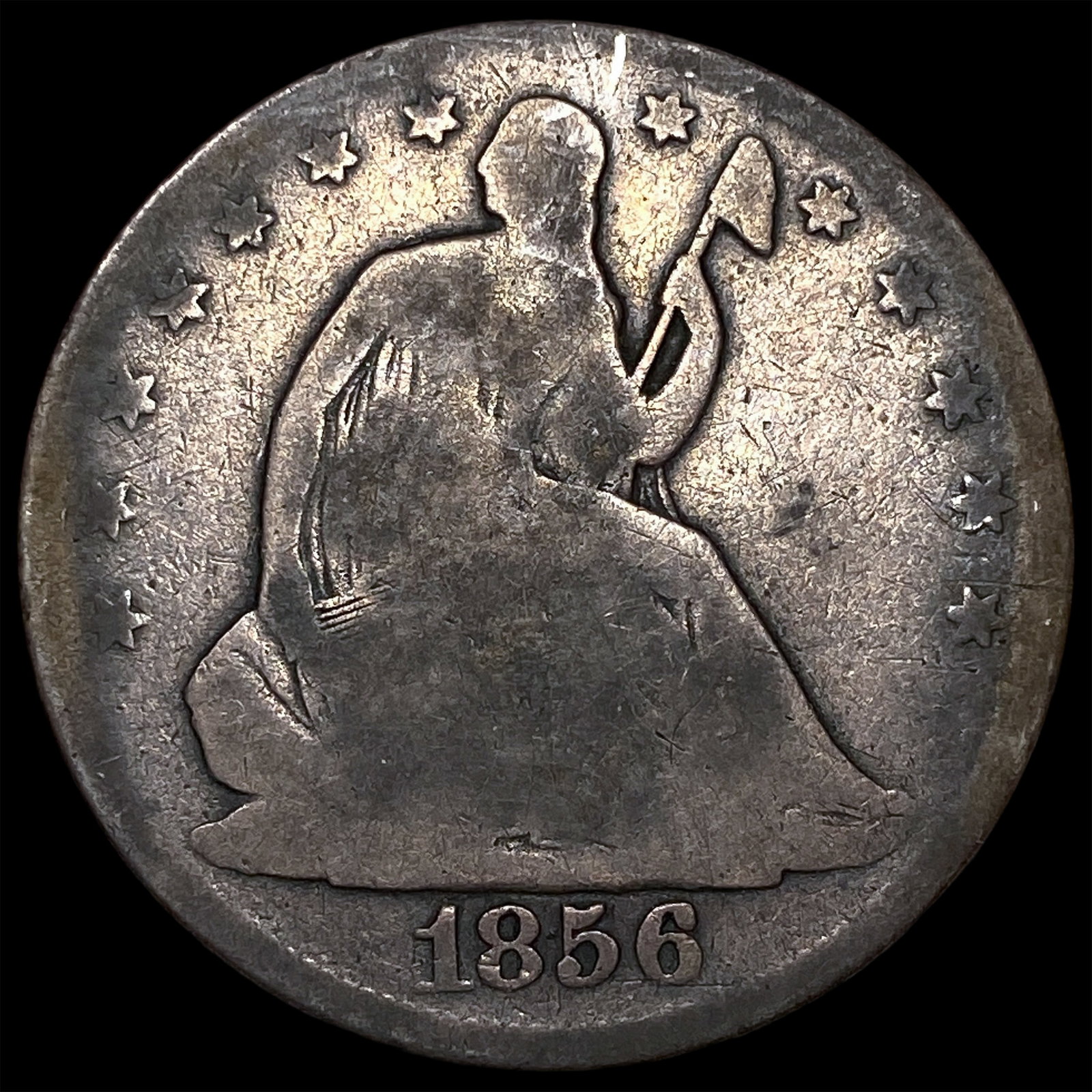 1856-O Silver Half Dollar NICELY CIRCULATED
