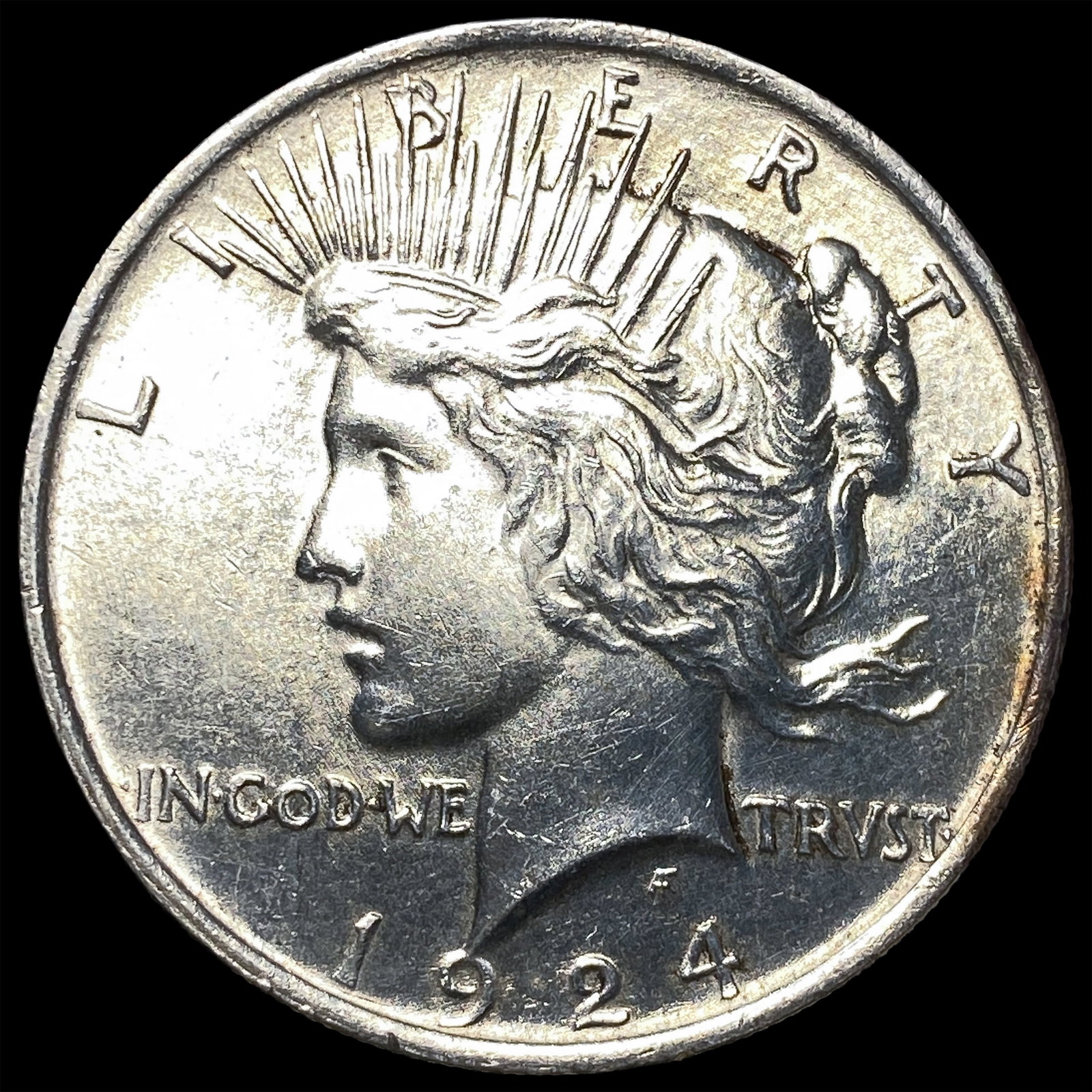 1924 Silver Peace Dollar CHOICE BU