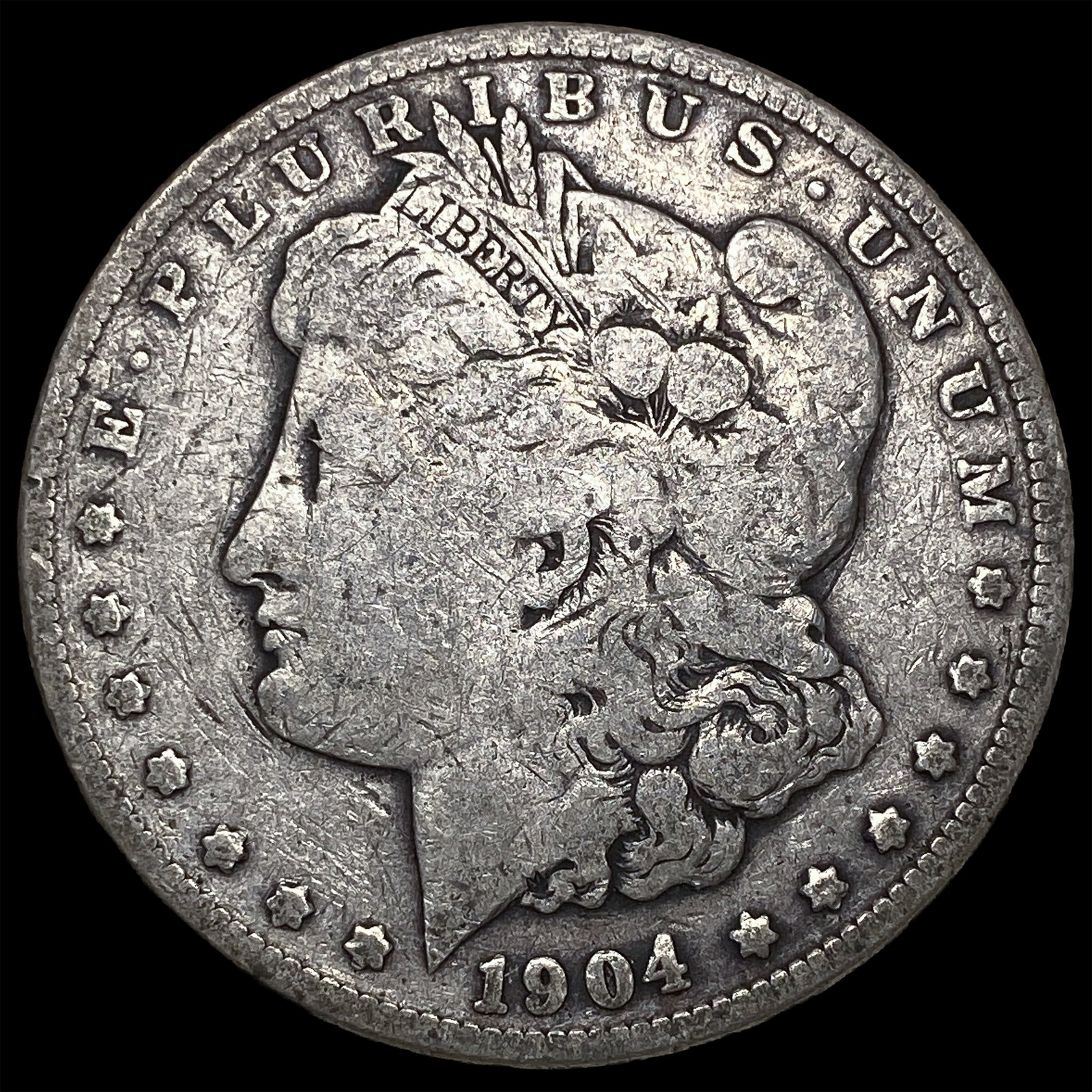 1904-S Silver Morgan Dollar LIGHTLY CIRCULATED