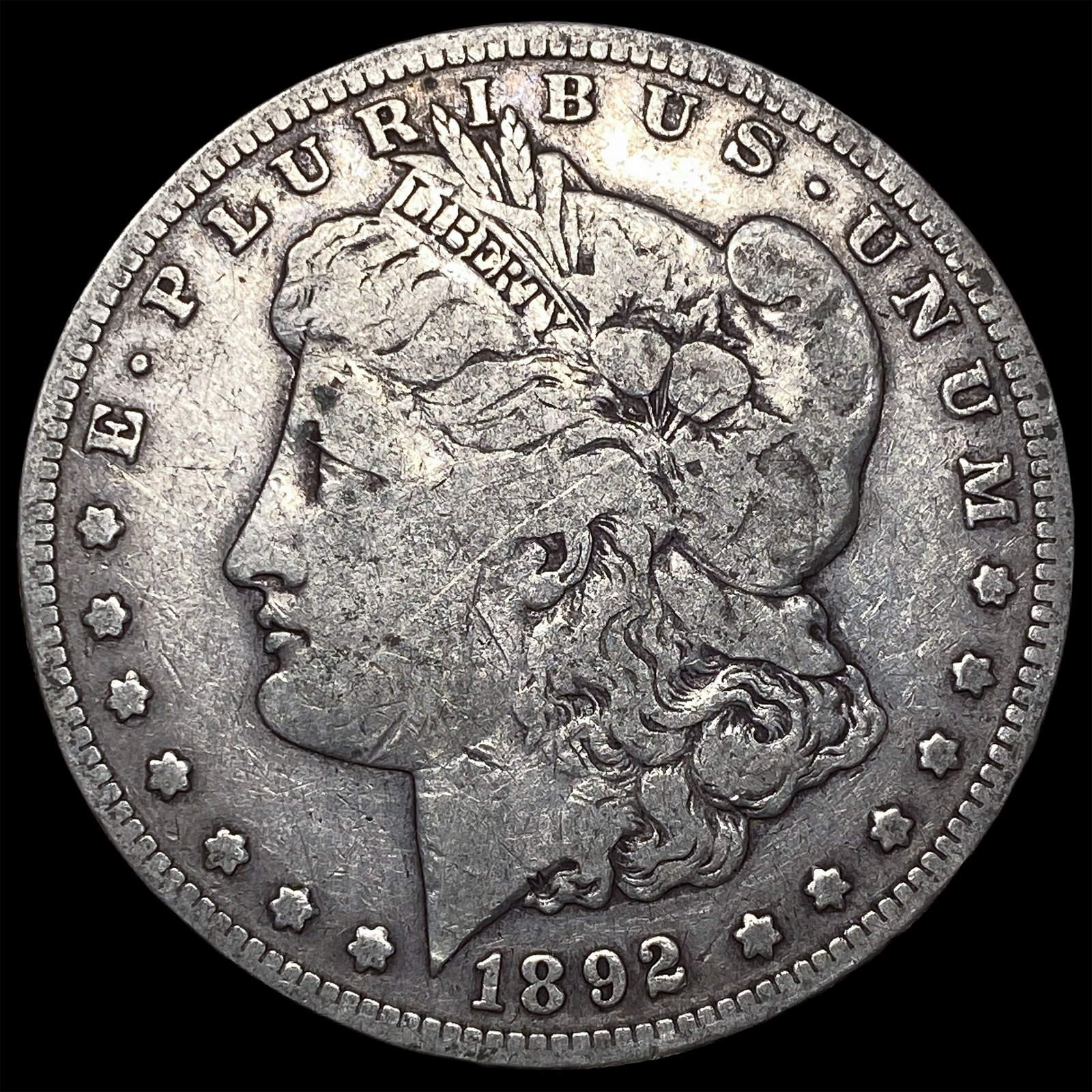 1892-S Silver Morgan Dollar LIGHTLY CIRCULATED