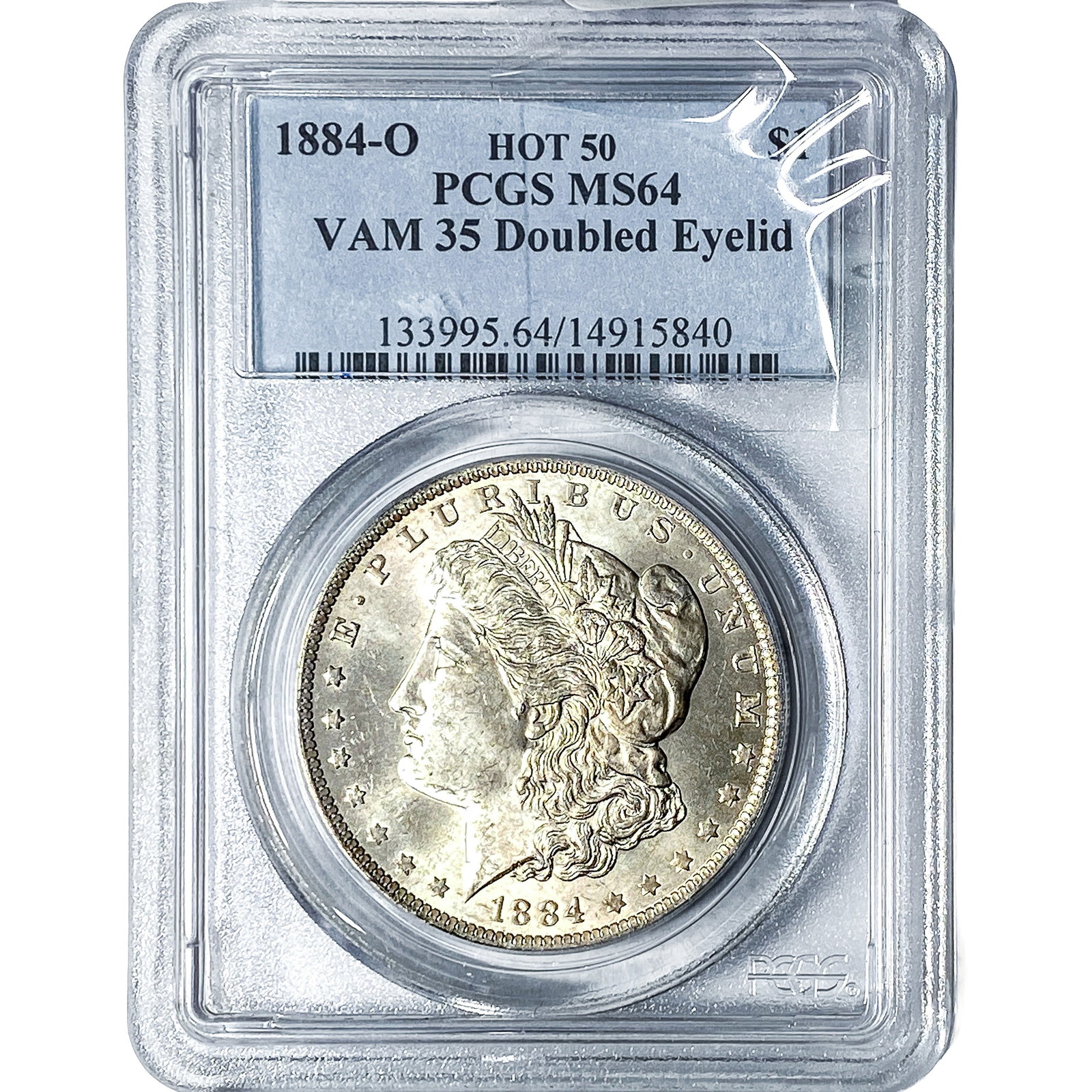 1884-O Morgan Silver Dollar PCGS MS64 VAM