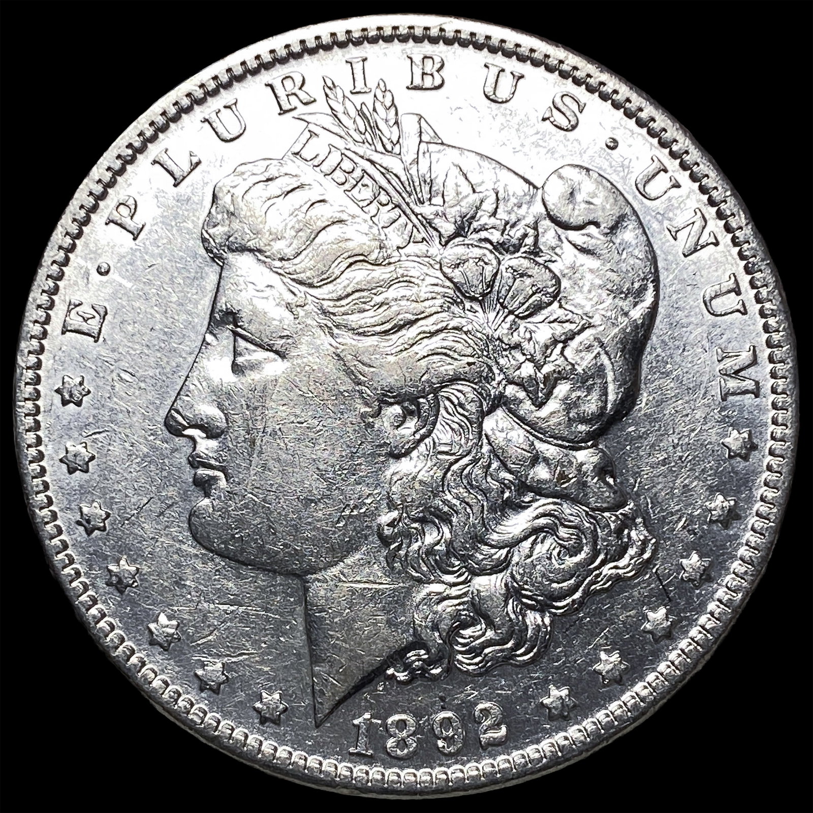 1892-S Silver Morgan Dollar CHOICE AU