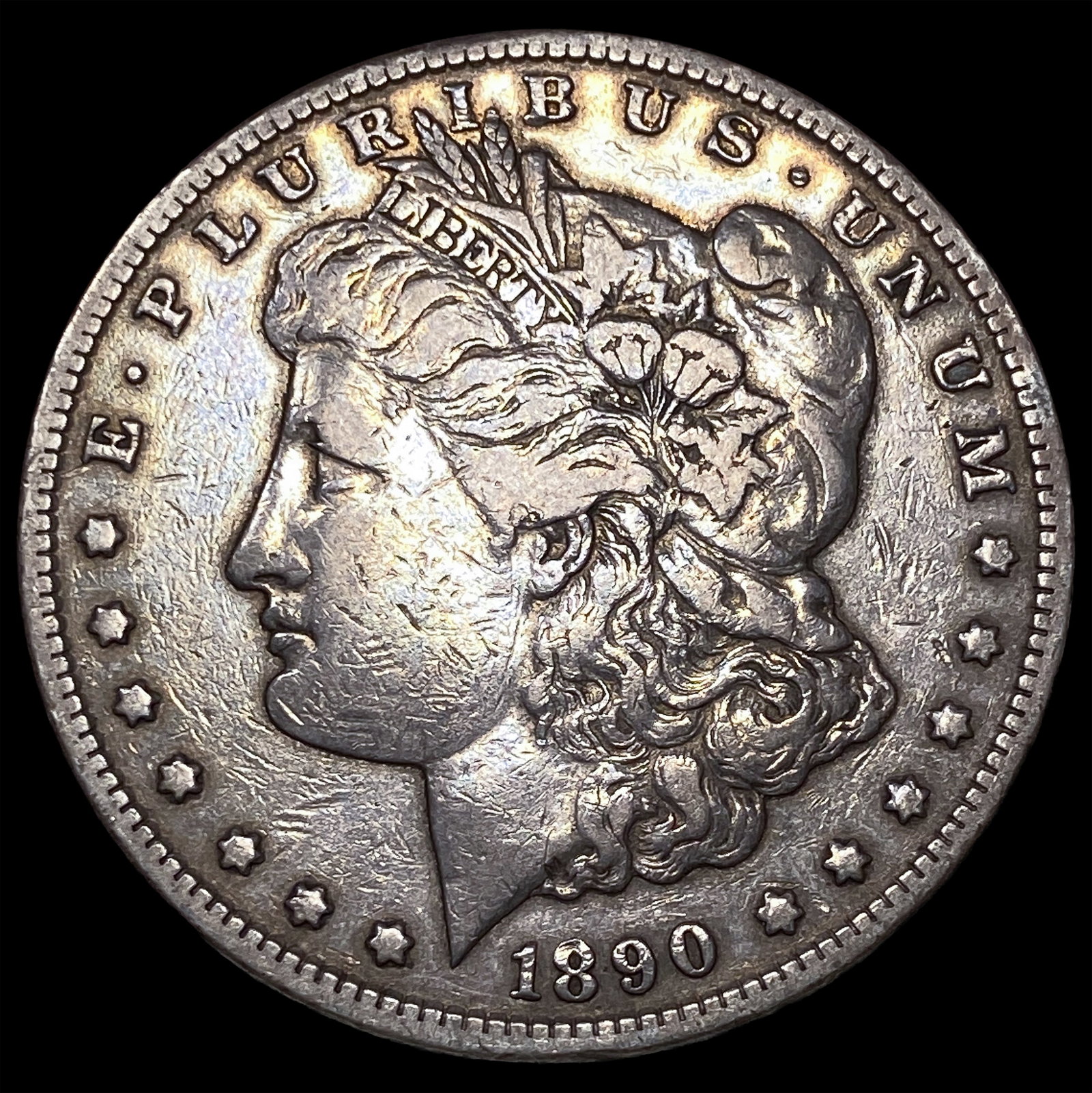 1890-CC Silver Morgan Dollar NEARLY UNCIRCULATED: 1890-CC Silver Morgan Dollar NEARLY UNCIRCULATED