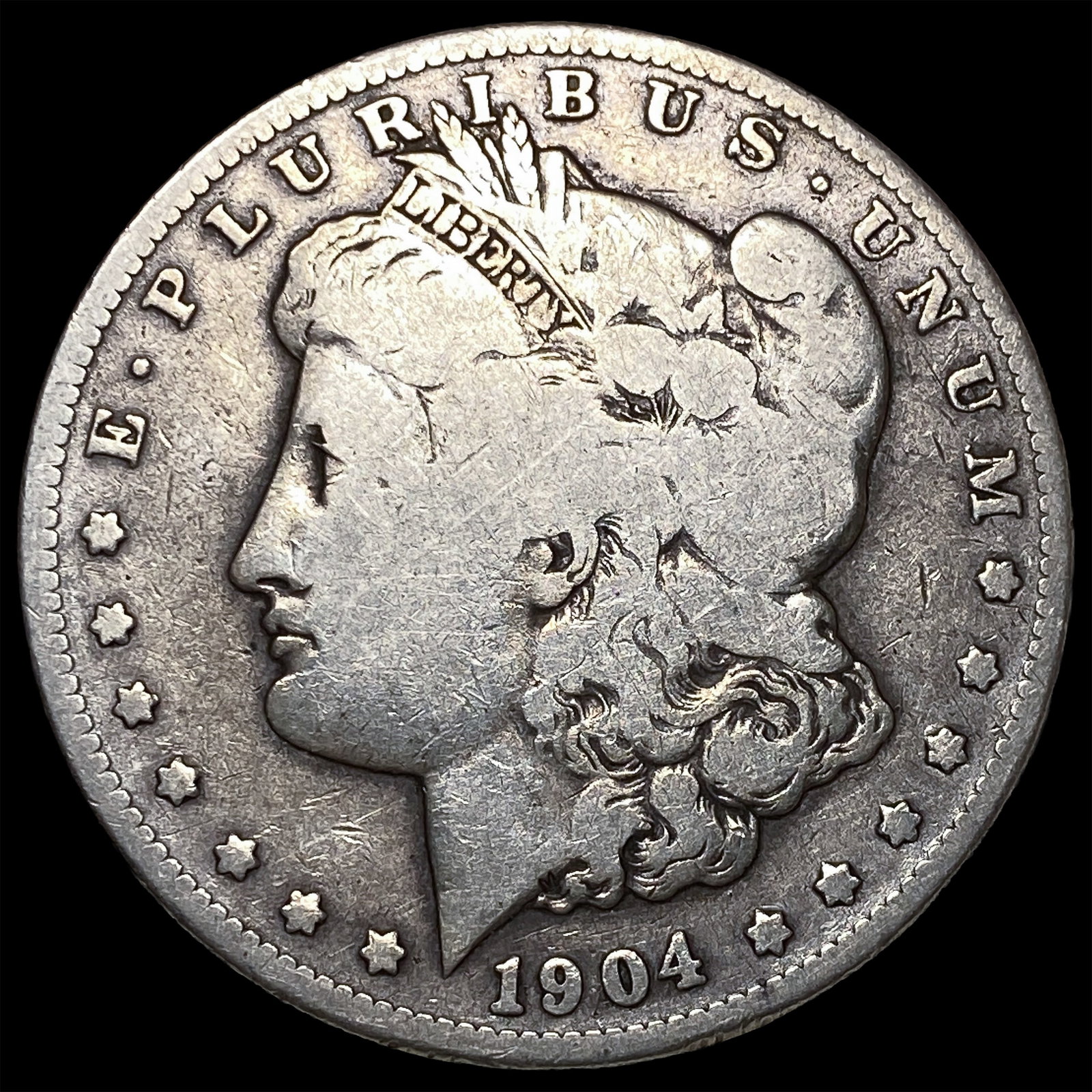 1904-S Silver Morgan Dollar LIGHTLY CIRCULATED: 1904-S Silver Morgan Dollar LIGHTLY CIRCULATED