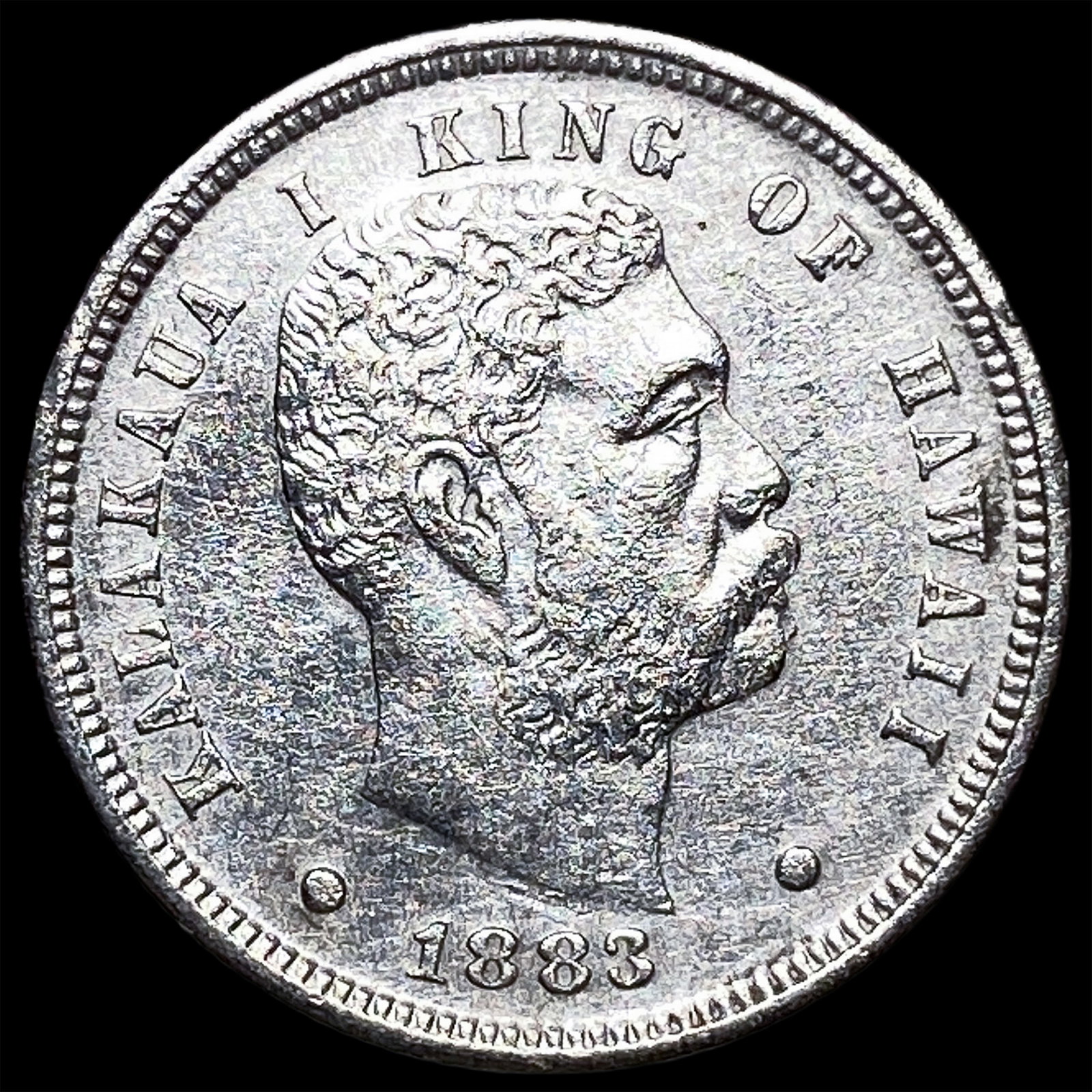1883 Hawaii Silver Dime CHOICE AU: 1883 Hawaii Silver Dime CHOICE AU