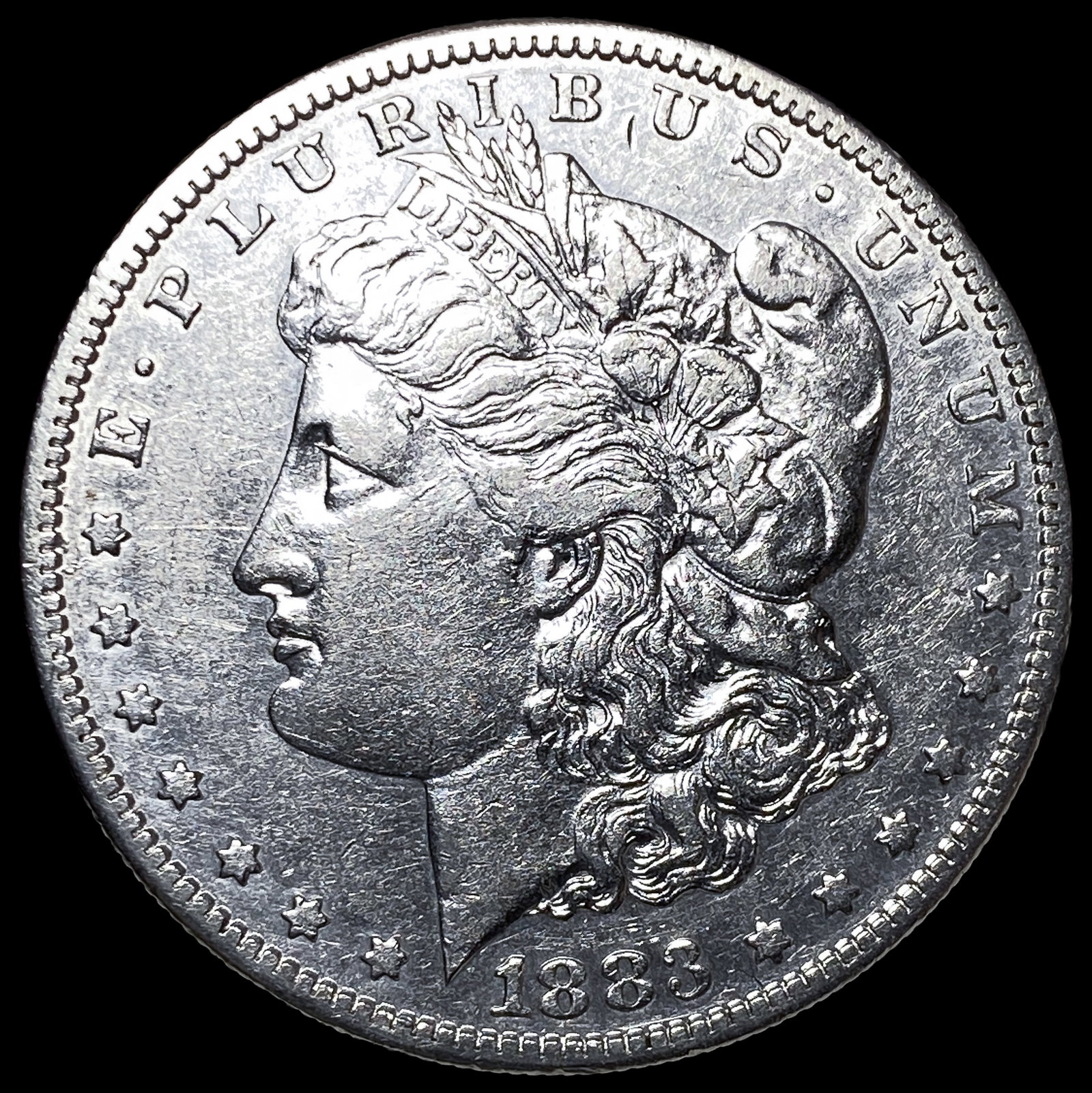1883-S Silver Morgan Dollar CLOSELY UNCIRCULATED: 1883-S Silver Morgan Dollar CLOSELY UNCIRCULATED