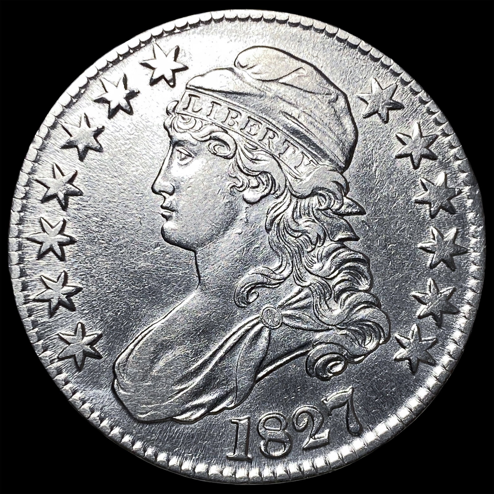 1827 Capped Bust Half Dollar UNCIRCULATED (1 of 2)