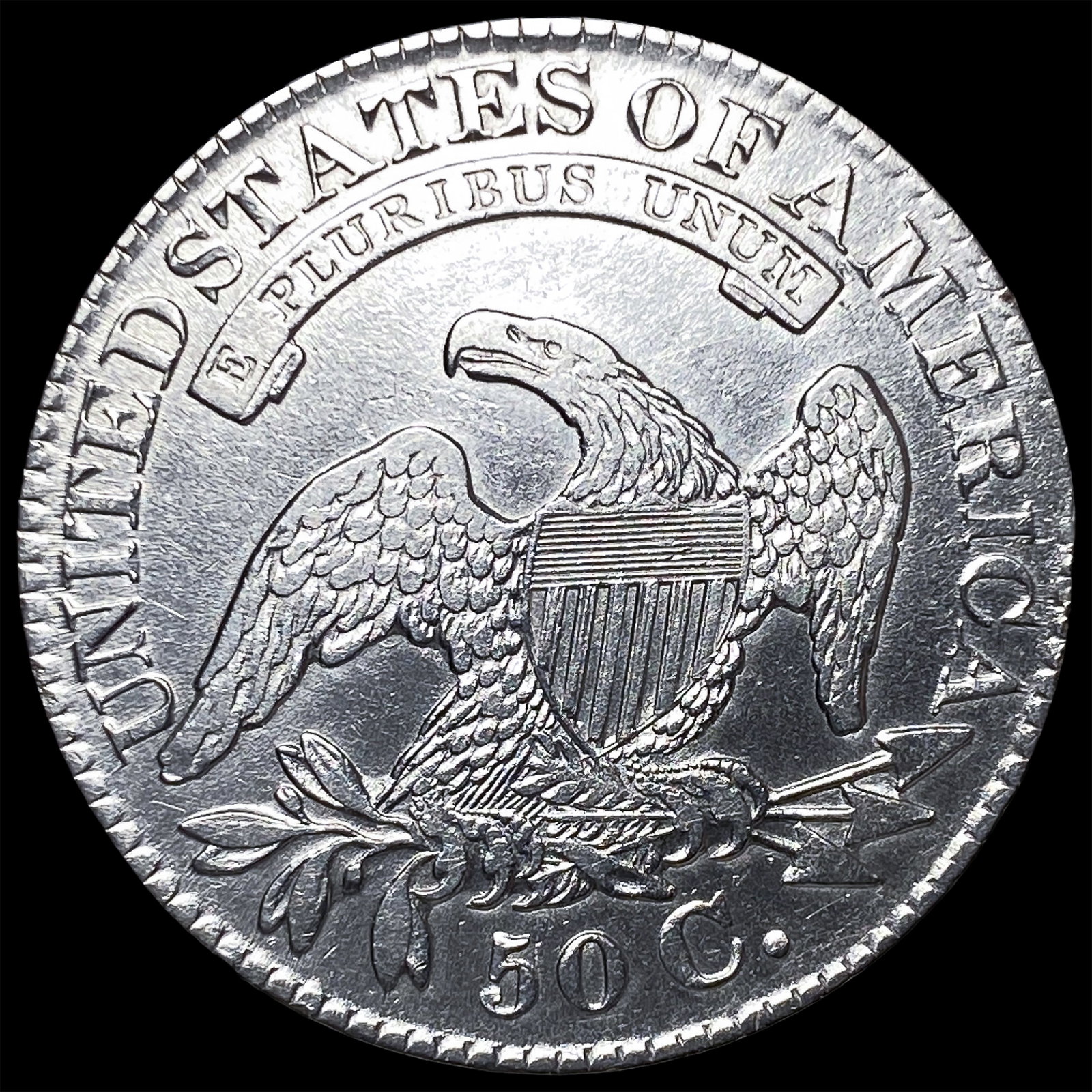 1827 Capped Bust Half Dollar UNCIRCULATED - 2