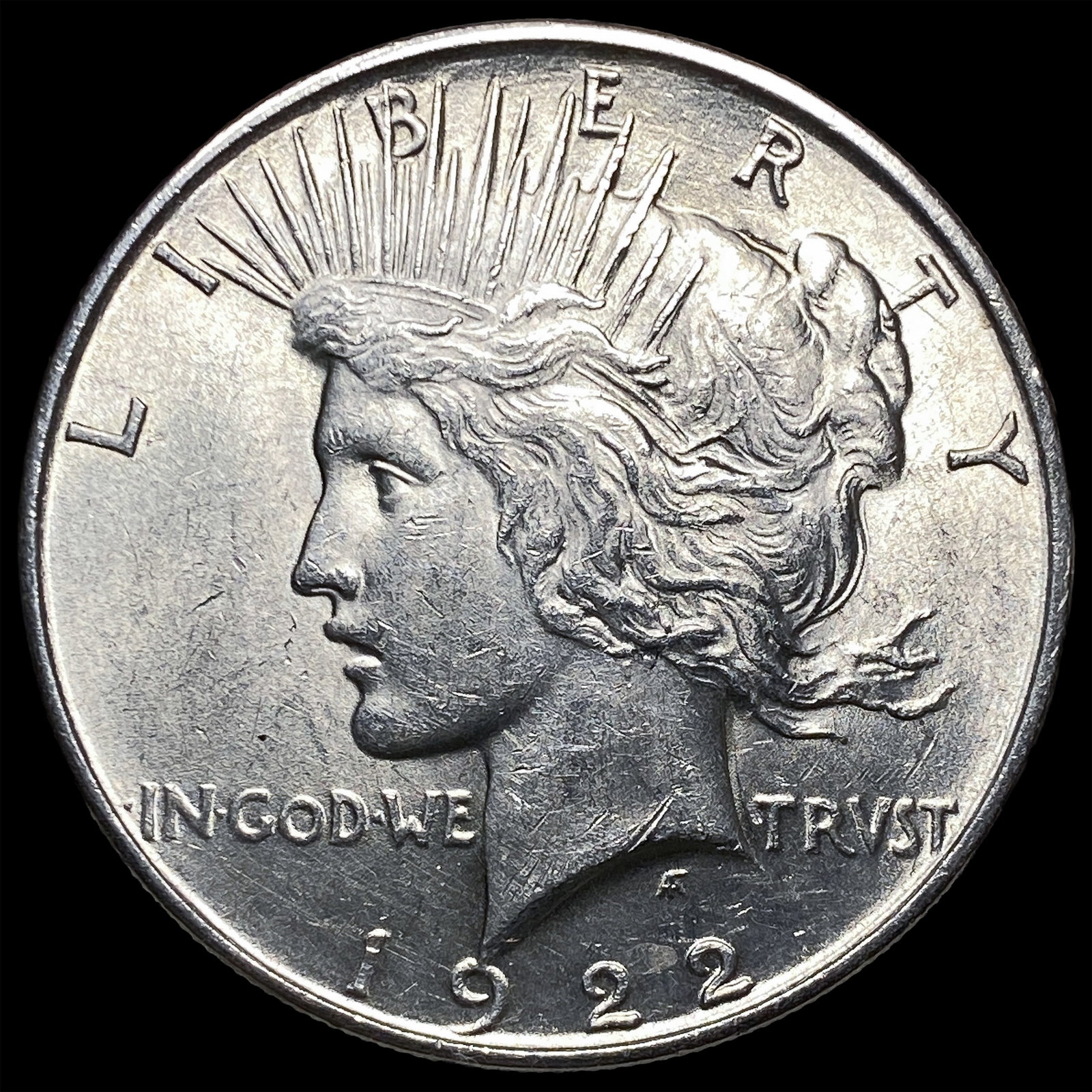 1922 Silver Peace Dollar CHOICE BU (1 of 2)
