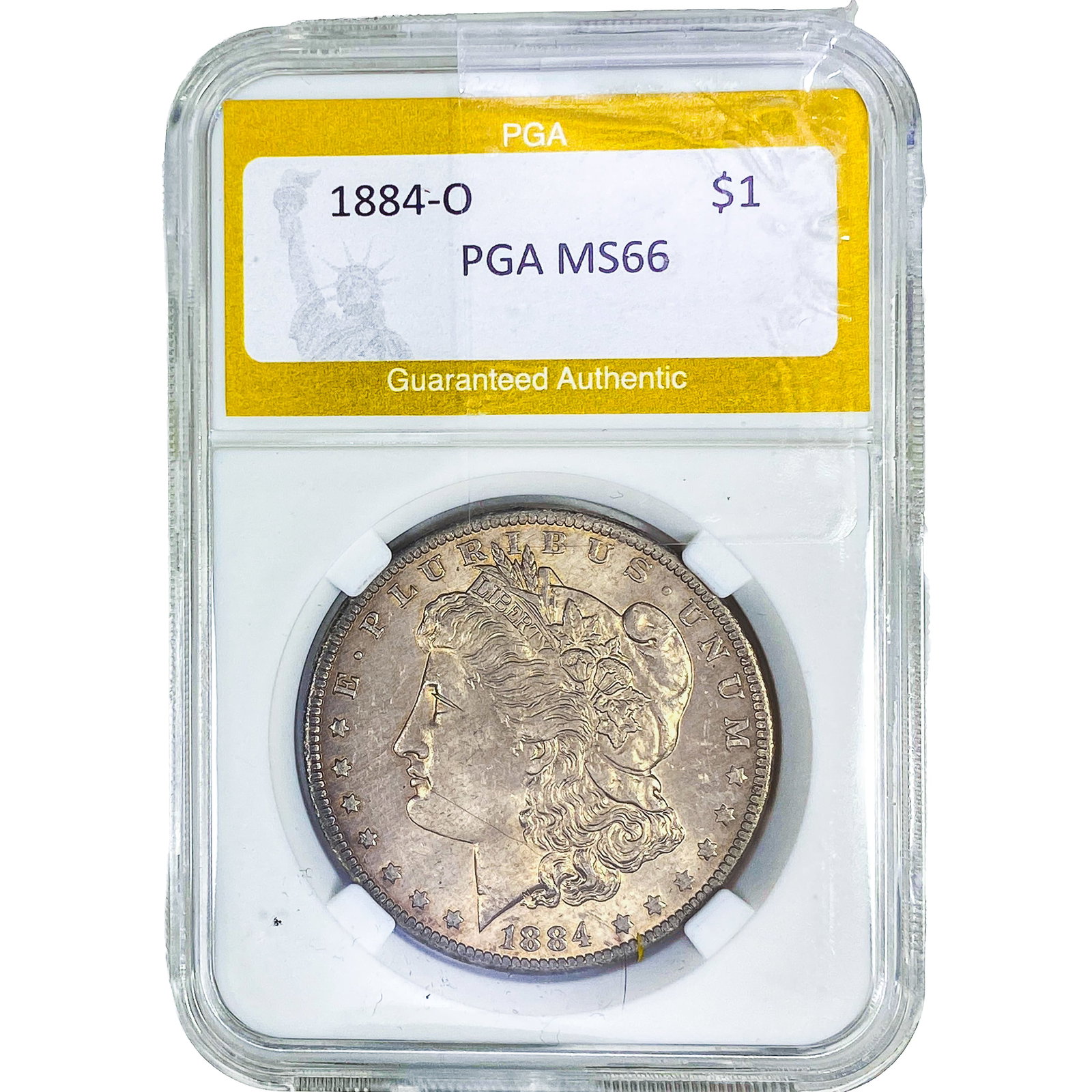 1884-O Morgan Silver Dollar PGA MS66