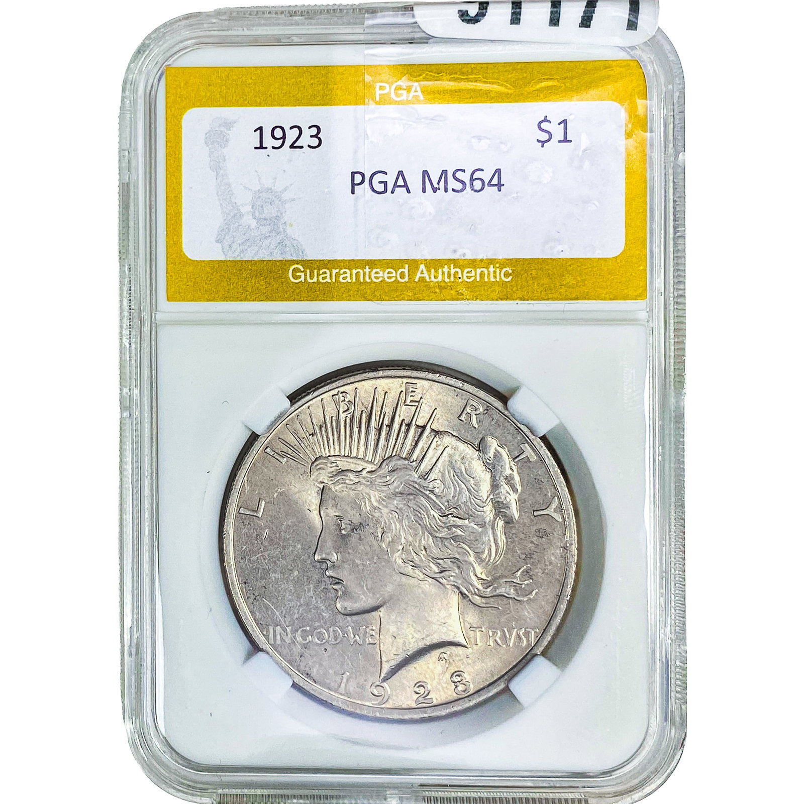 1923 Silver Peace Dollar PGA MS64