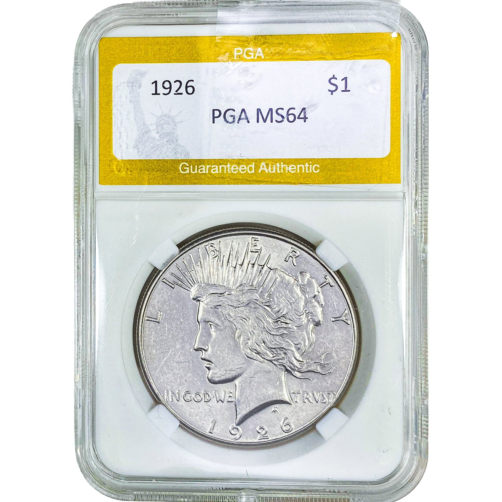 1926 Silver Peace Dollar PGA MS64