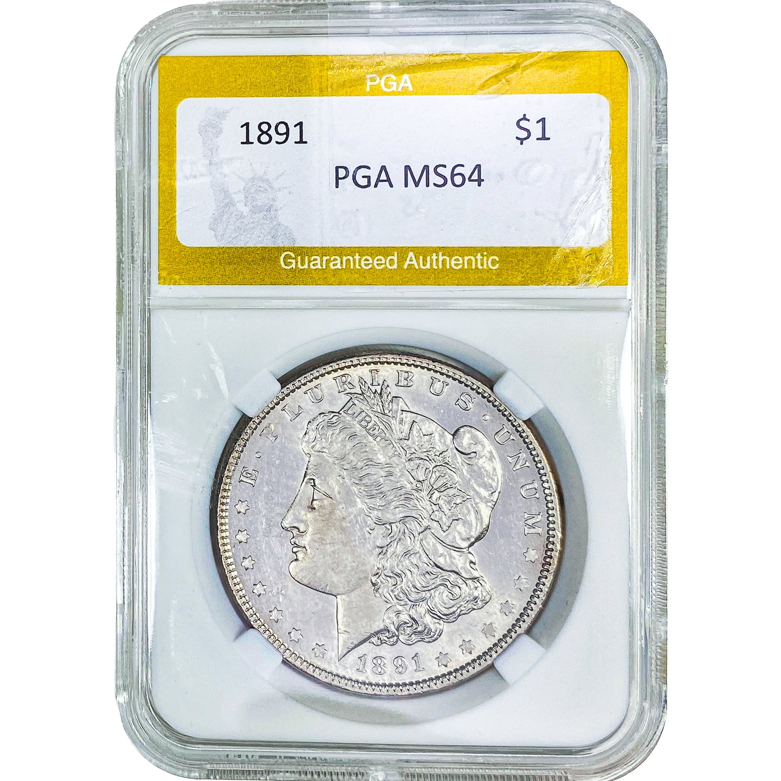 1891 Morgan Silver Dollar PGA MS64