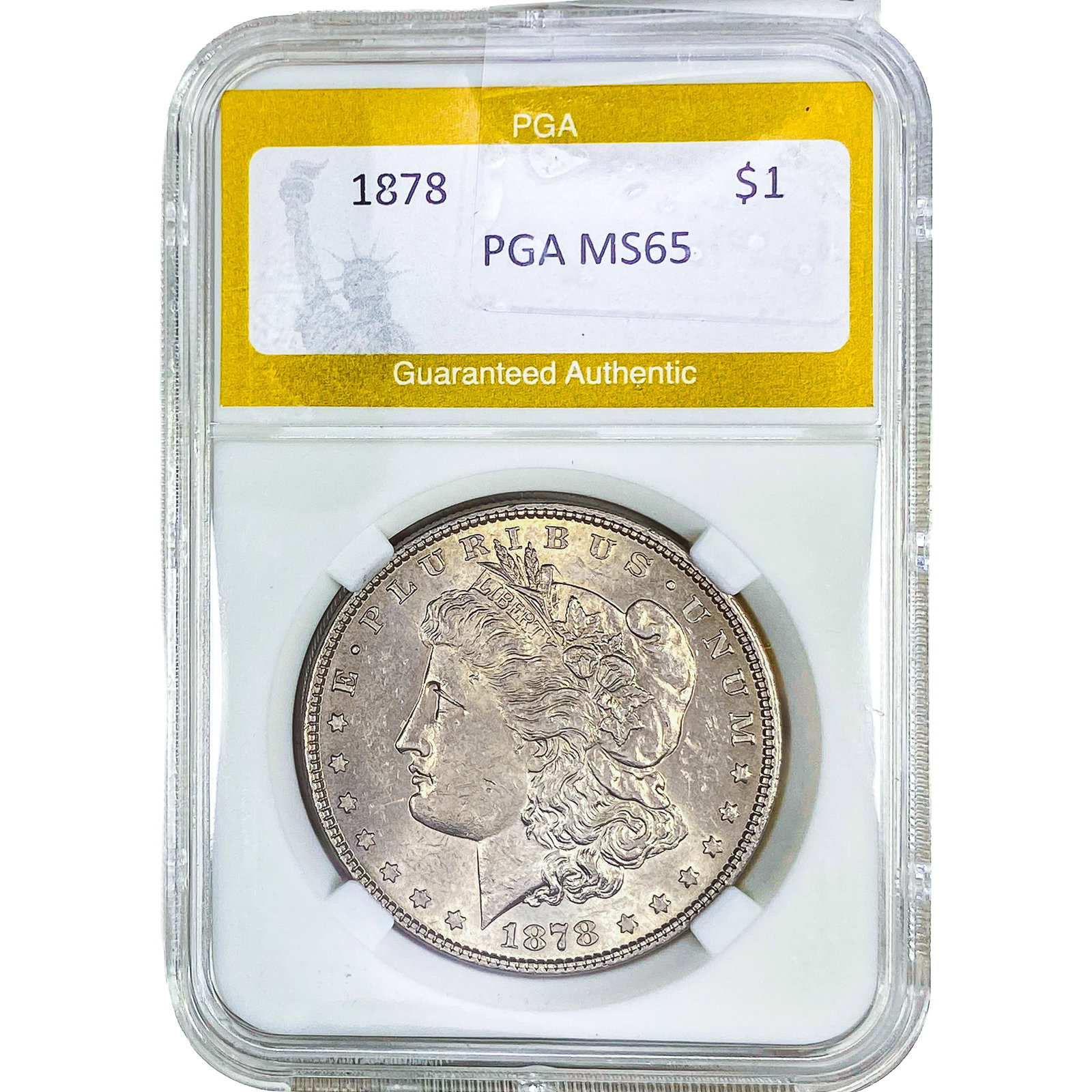 1878 Morgan Silver Dollar PGA MS65