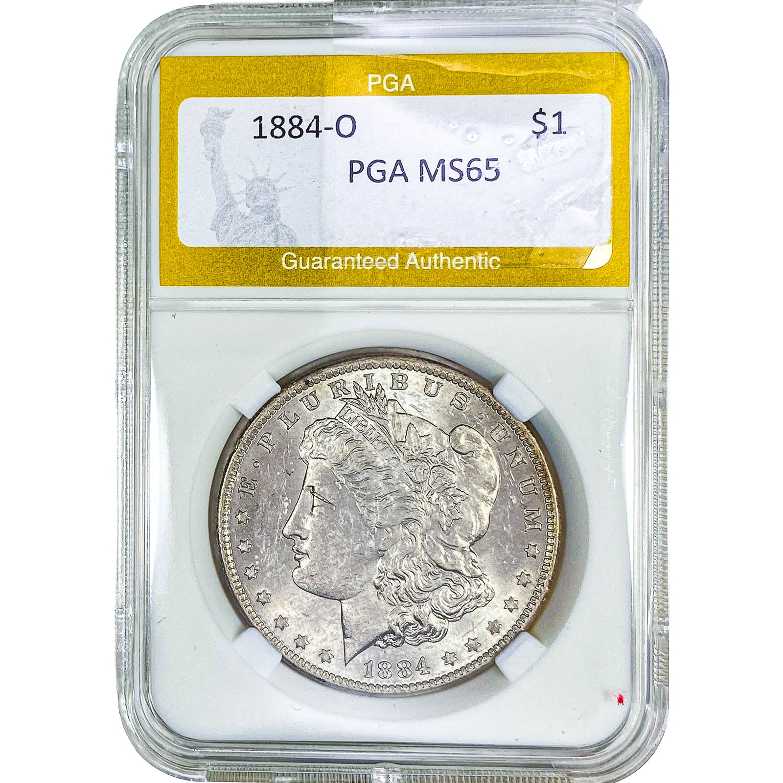 1884-P Morgan Silver Dollar PGA MS65