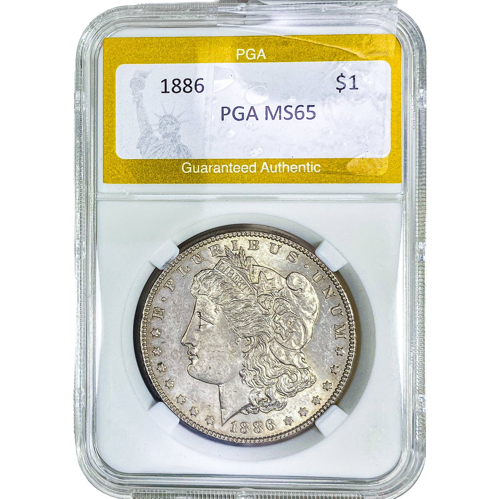 1886 Morgan Silver Dollar PGA MS65