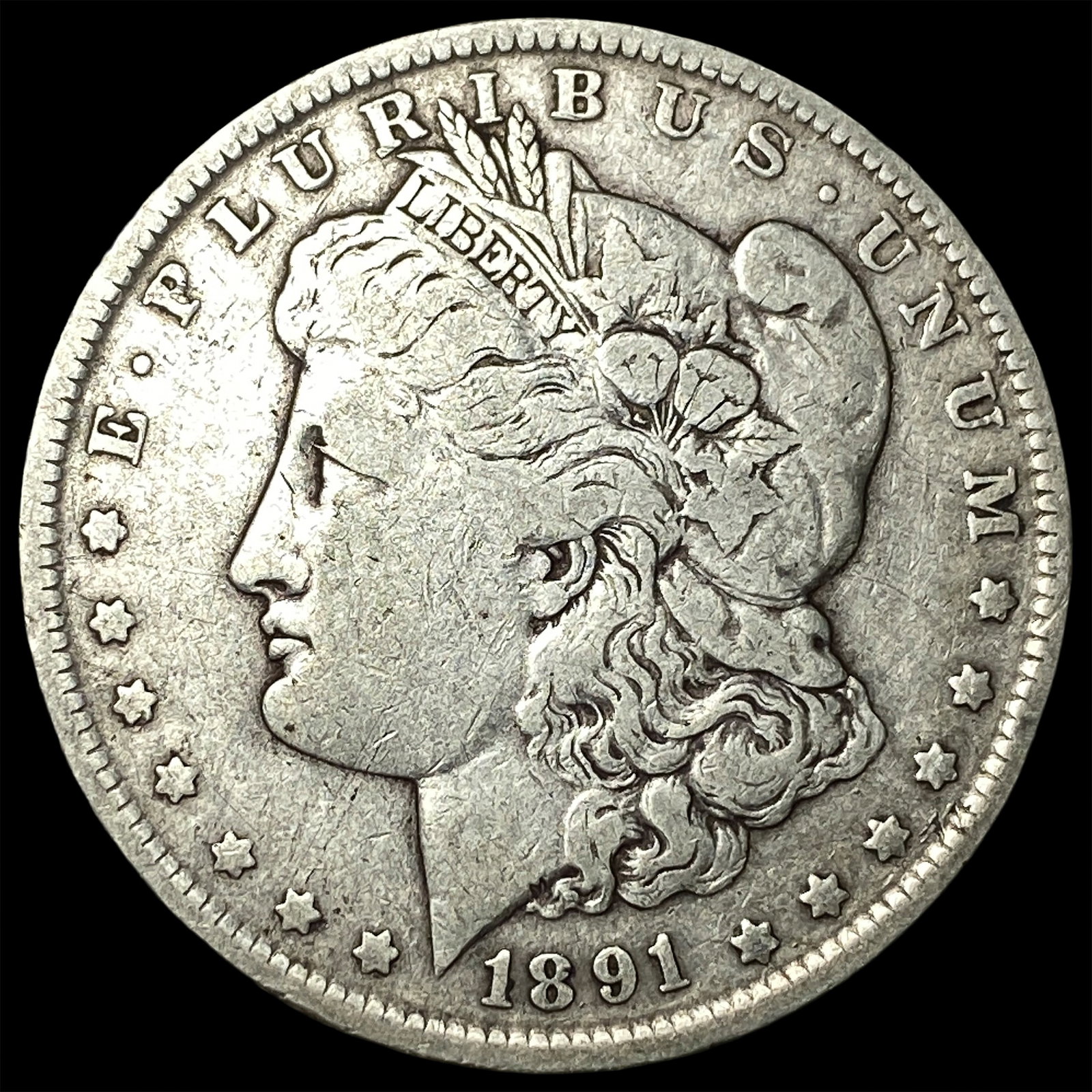 1891-O Silver Morgan Dollar NEARLY UNCIRCULATED: 1891-O Silver Morgan Dollar NEARLY UNCIRCULATED