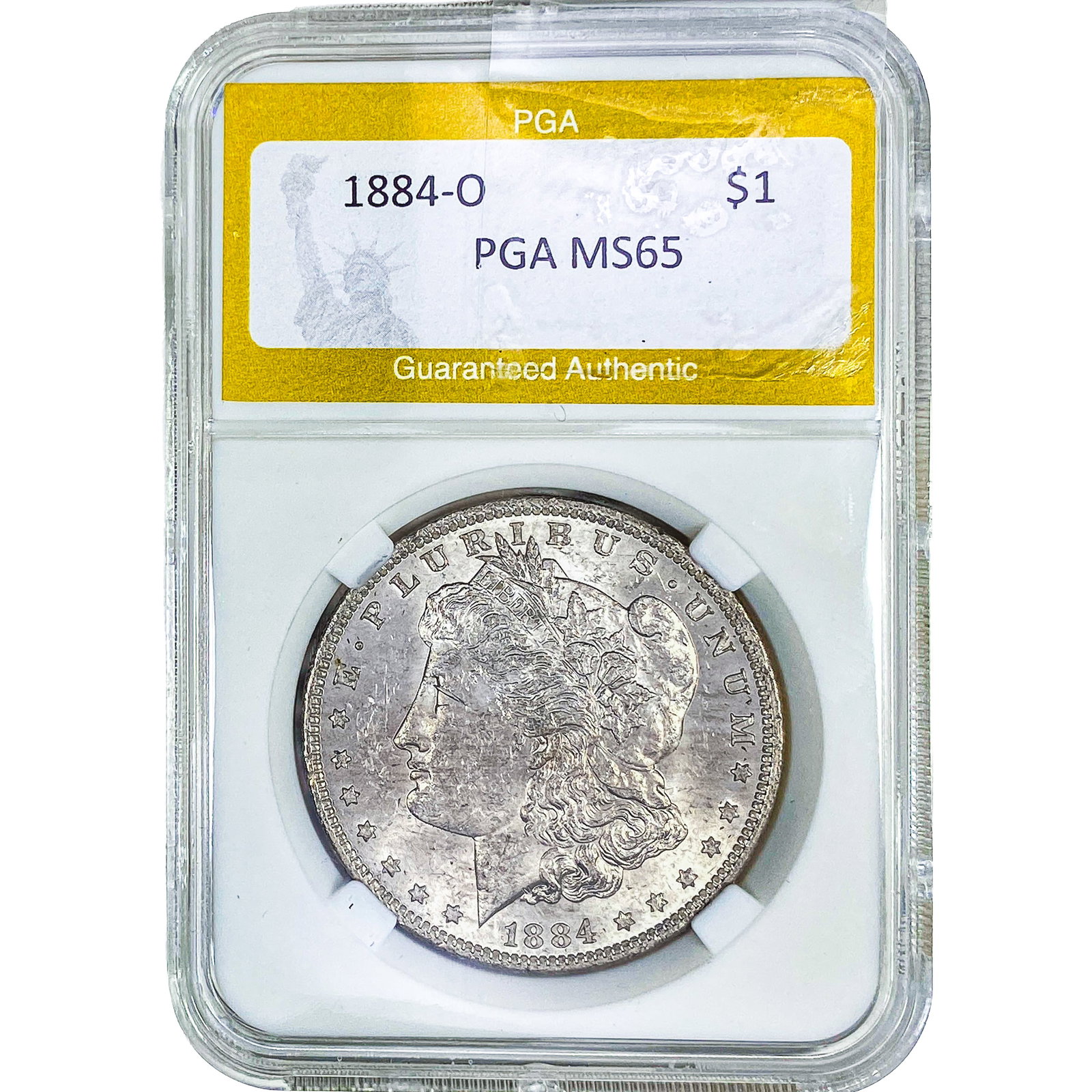 1884-O Morgan Silver Dollar PGA MS65