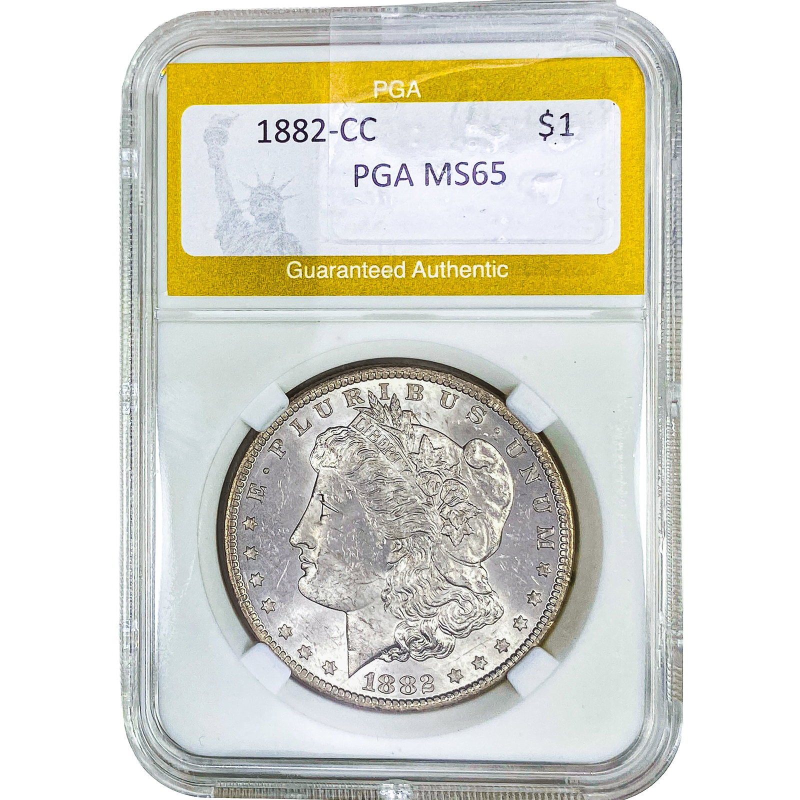 1882-CC Morgan Silver Dollar PGA MS65