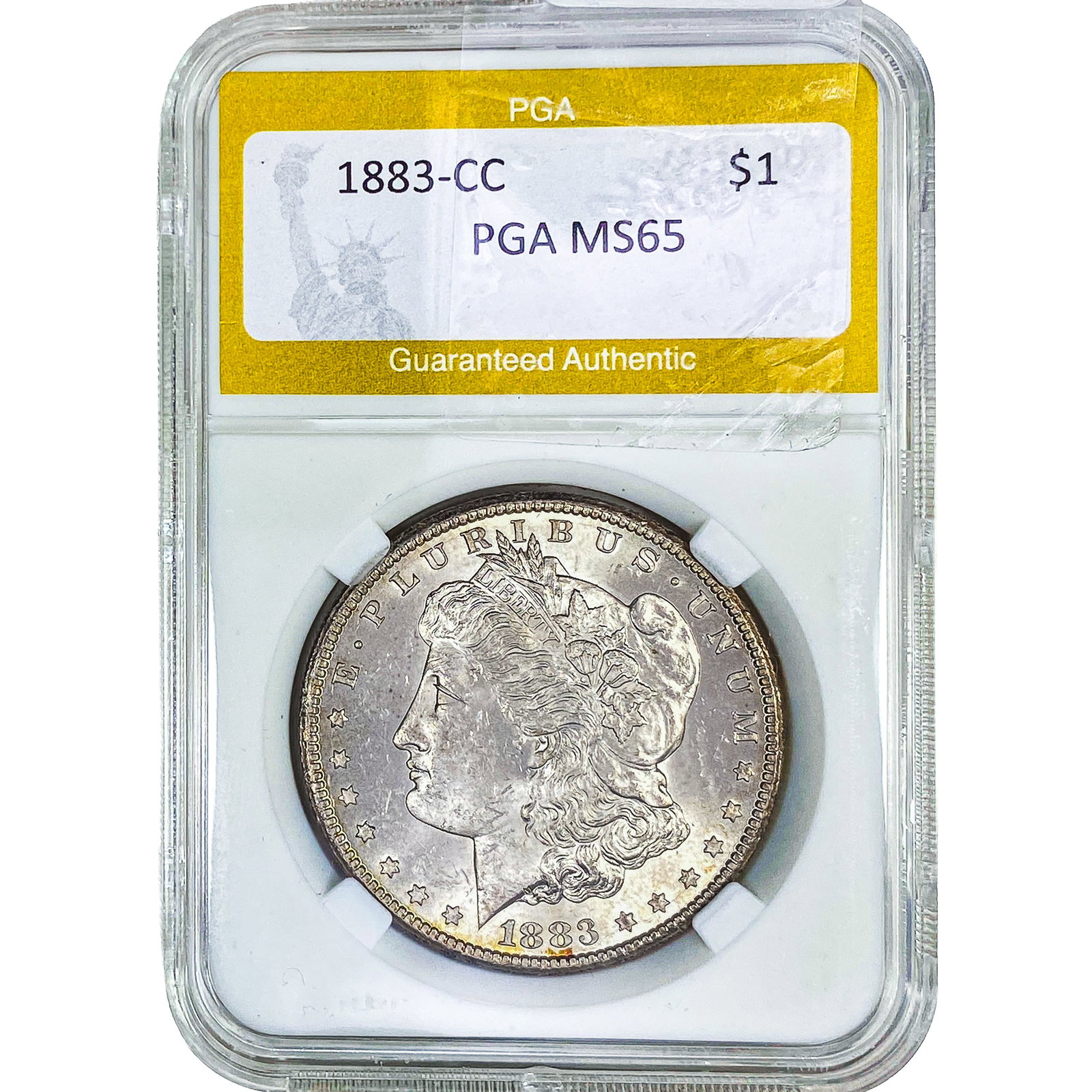 1883-CC Morgan Silver Dollar PGA MS65