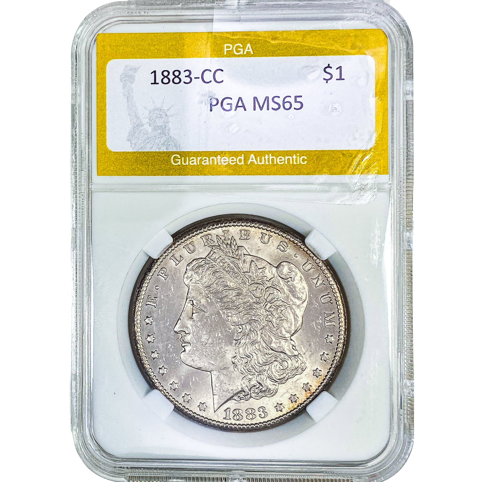 1883-CC Morgan Silver Dollar PGA MS65