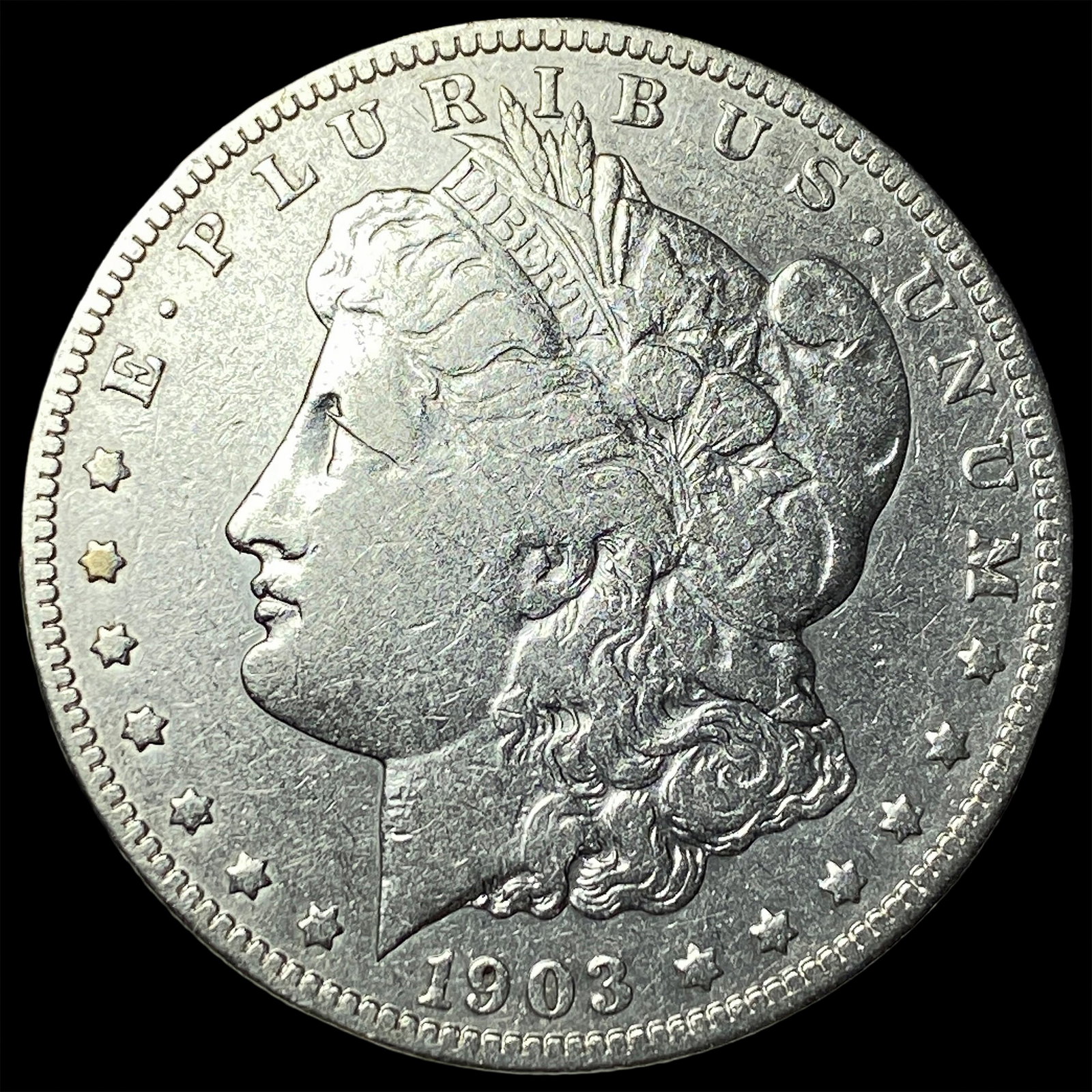 1903-O Silver Morgan Dollar NEARLY UNCIRCULATED: 1903-O Silver Morgan Dollar NEARLY UNCIRCULATED