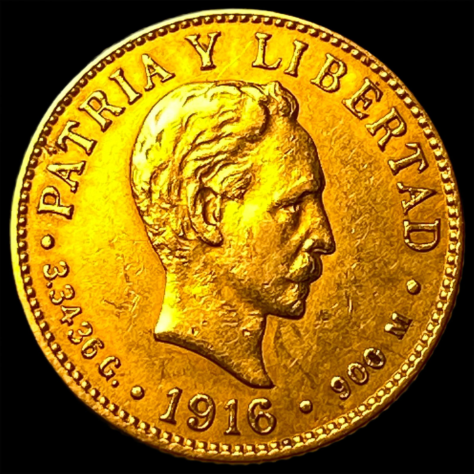 1916 Cuba Gold 2 Pesos UNCIRCULATED (1 of 2)