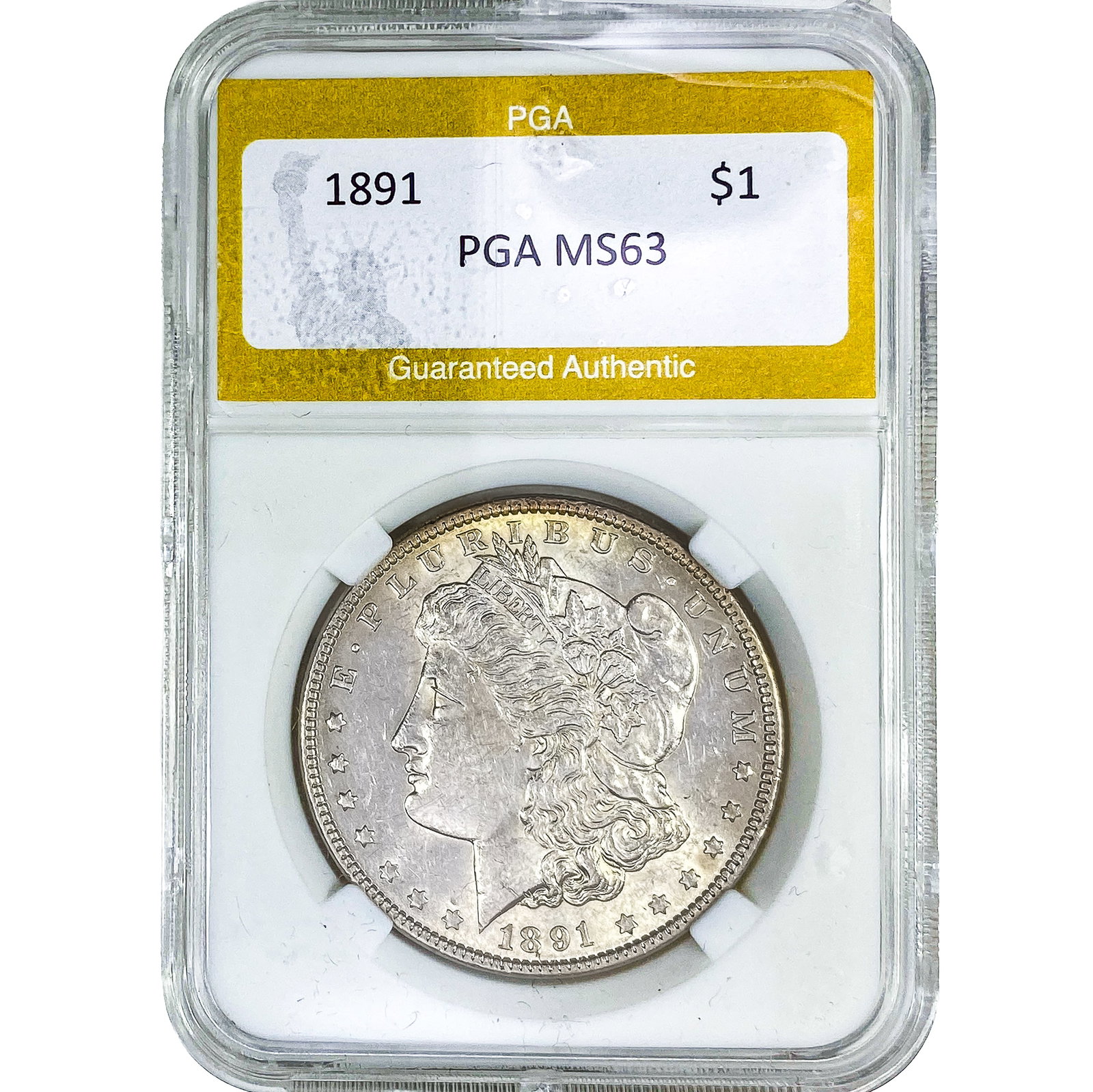 1891 Morgan Silver Dollar PGA MS63