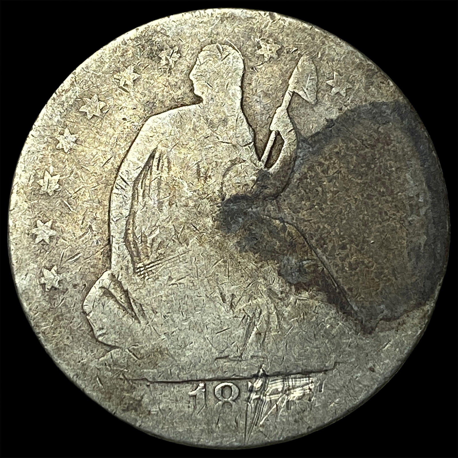 1847 Seated Liberty Half Dollar NICELY CIRCULATED: 1847 Seated Liberty Half Dollar NICELY CIRCULATED