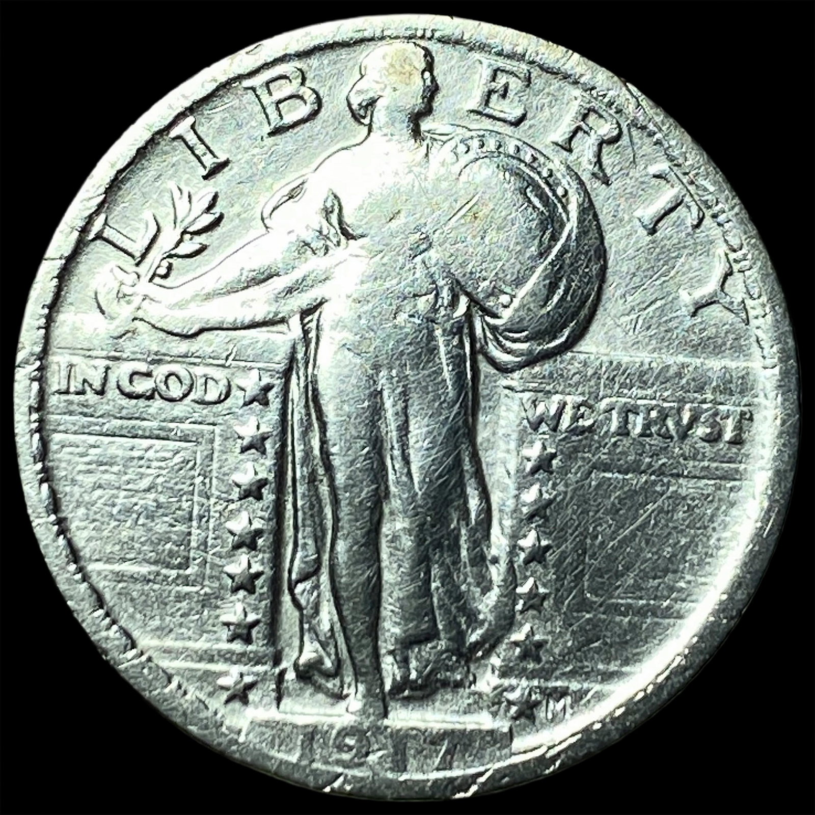 1917 Type 2 Standing Liberty Quarter LIGHTLY CIRCULATED: 1917 Type 2 Standing Liberty Quarter LIGHTLY CIRCULATED