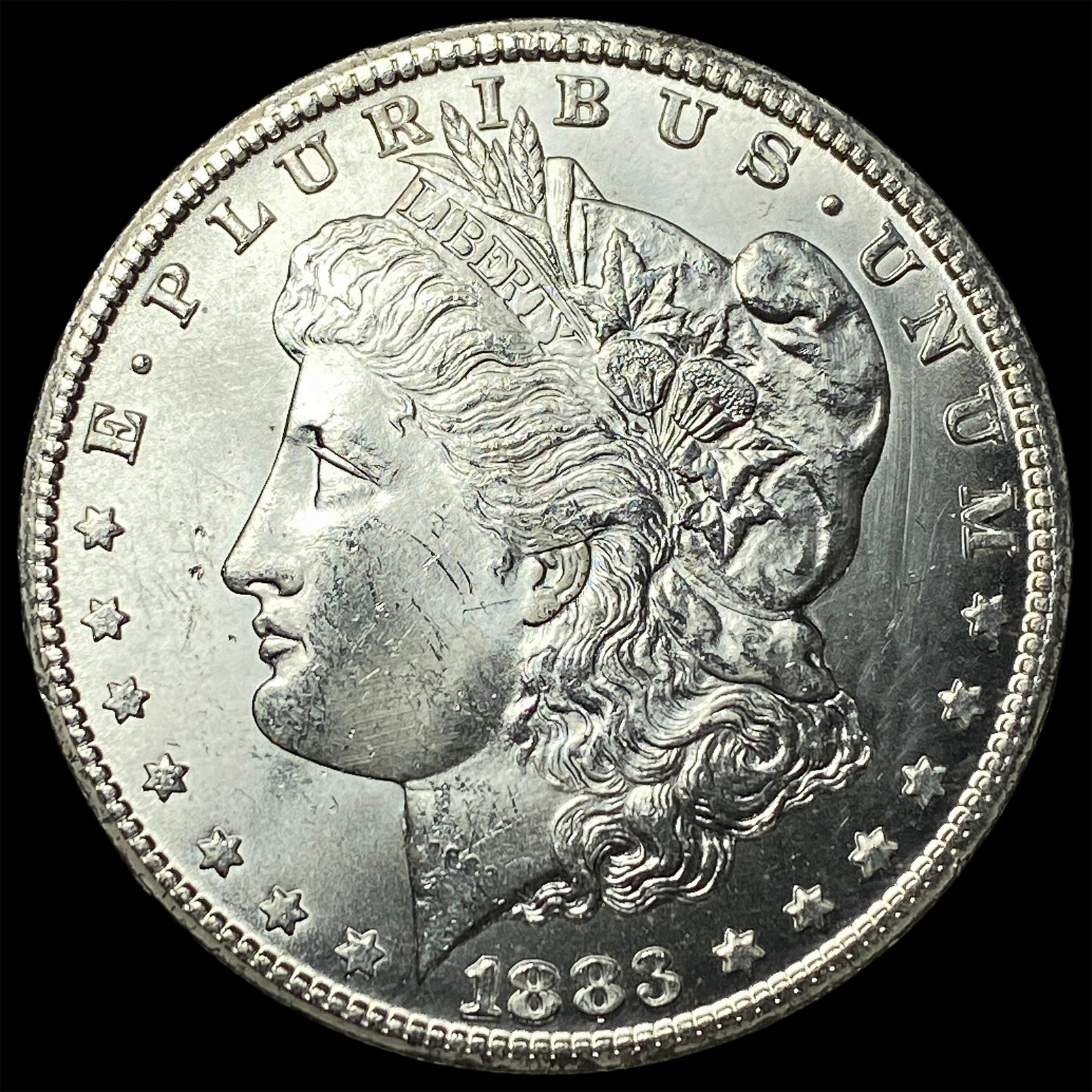 1883-S Silver Morgan Dollar GEM BU: 1883-S Silver Morgan Dollar GEM BU