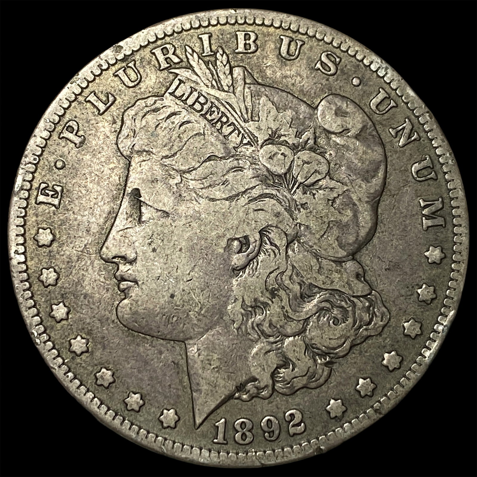 1892-S Silver Morgan Dollar NEARLY UNCIRCULATED: 1892-S Silver Morgan Dollar NEARLY UNCIRCULATED