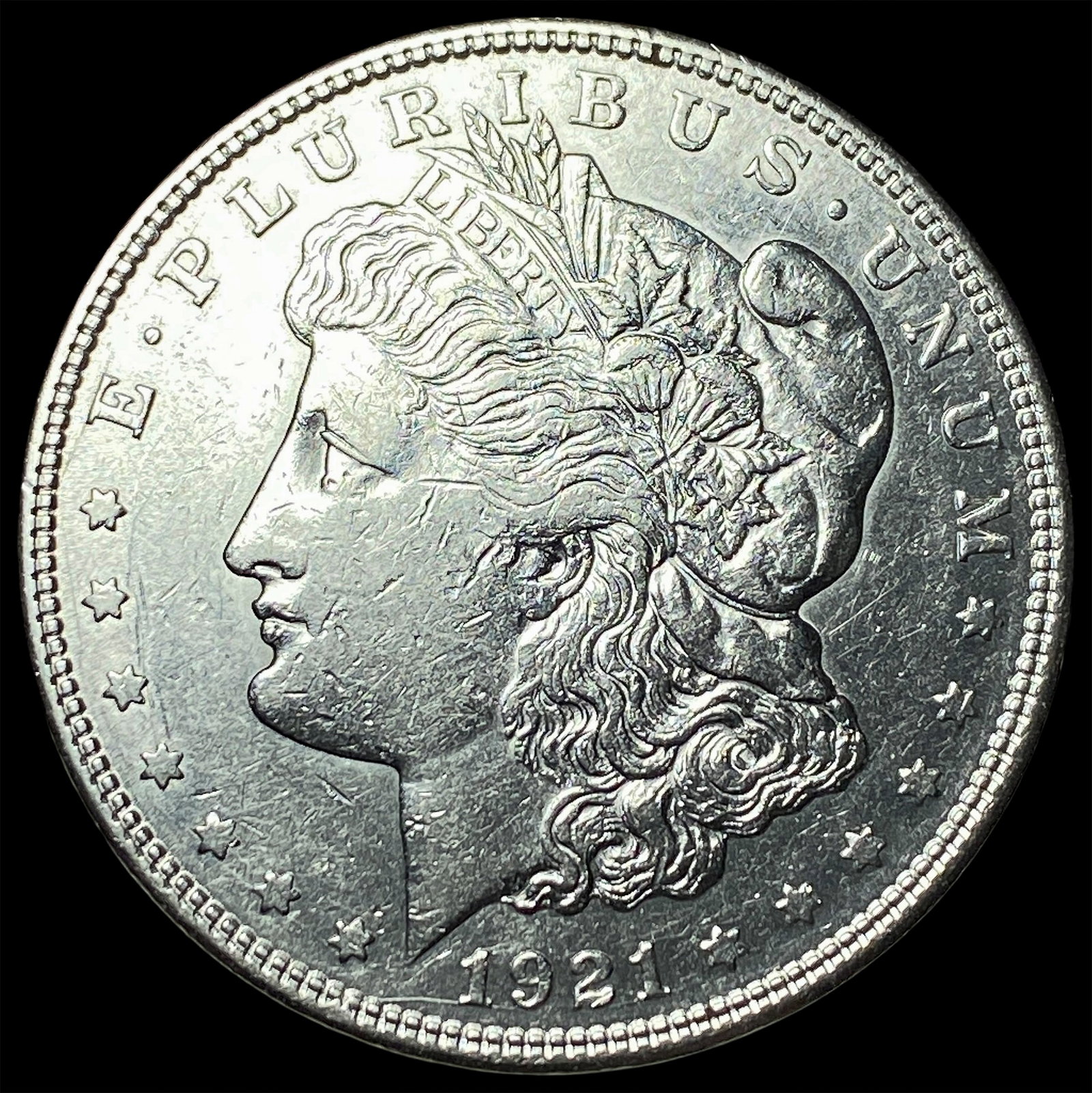 1921-D Silver Morgan Dollar CHOICE AU: 1921-D Silver Morgan Dollar CHOICE AU