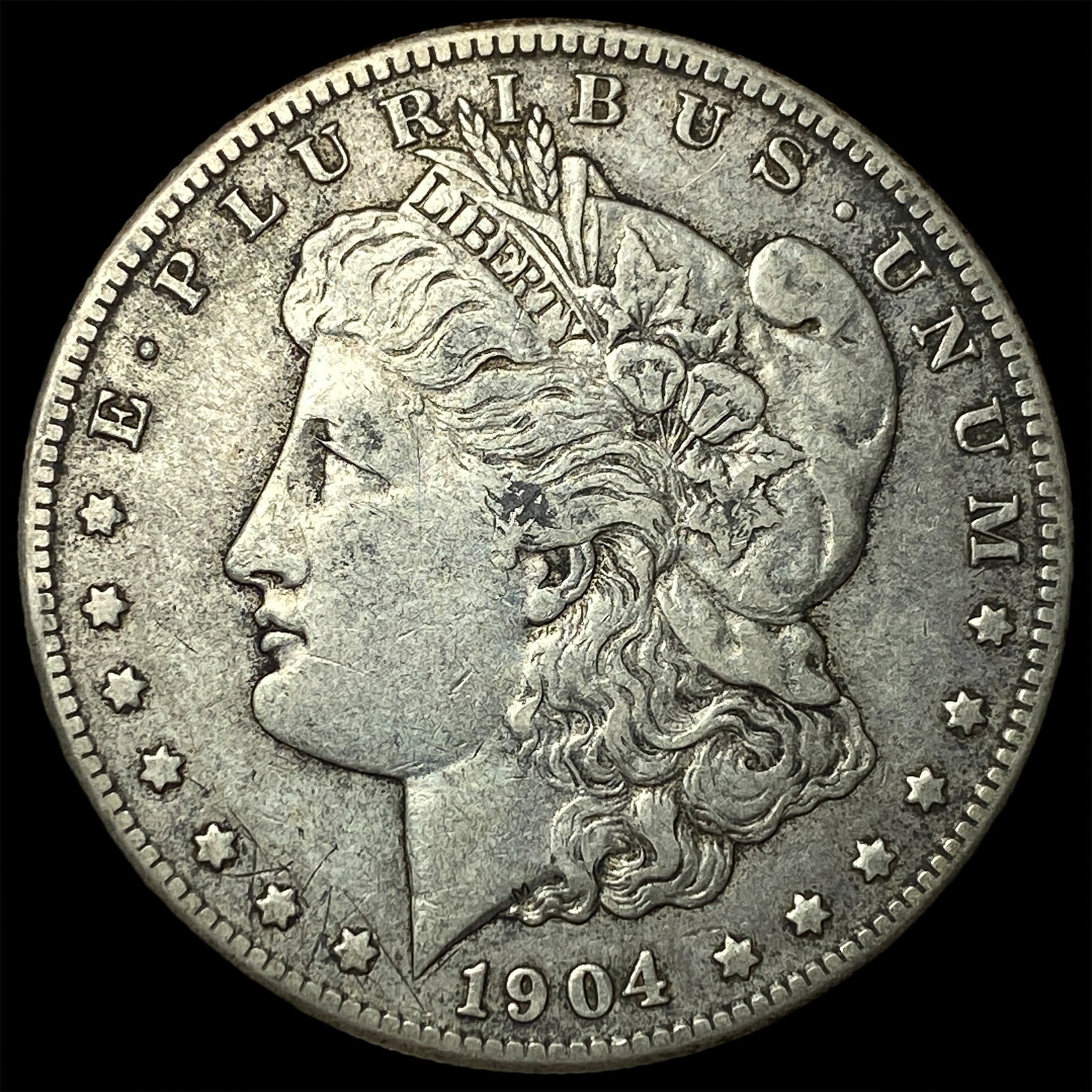 1904-S Silver Morgan Dollar NEARLY UNCIRCULATED: 1904-S Silver Morgan Dollar NEARLY UNCIRCULATED