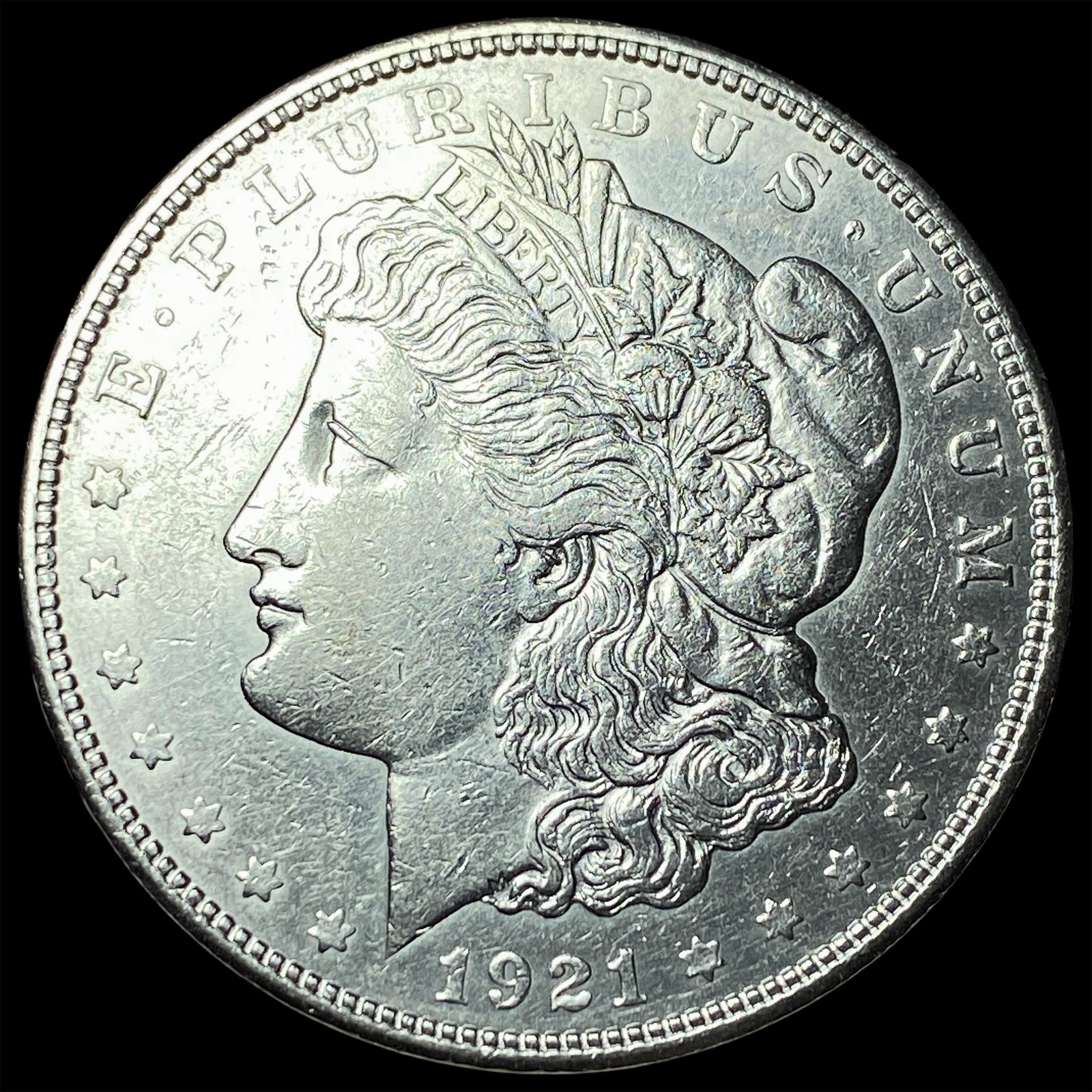 1921 Silver Morgan Dollar CHOICE AU: 1921 Silver Morgan Dollar CHOICE AU