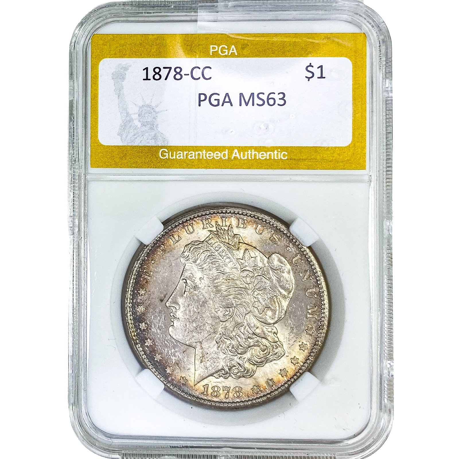1878-CC Morgan Silver Dollar PGA MS63