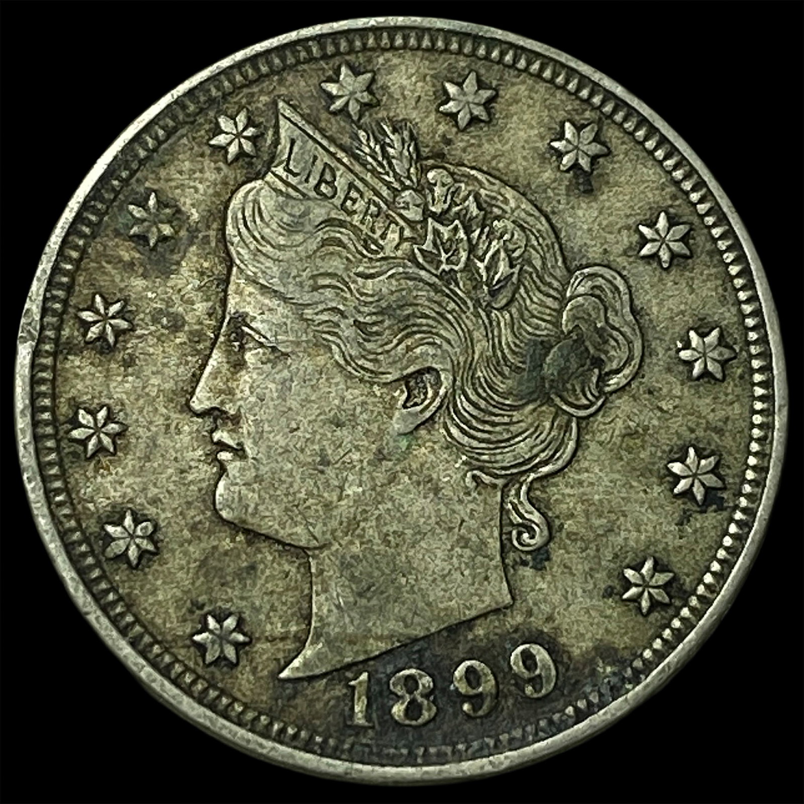 1899 Liberty Head Nickel NEARLY UNCIRCULATED: 1899 Liberty Head Nickel NEARLY UNCIRCULATED