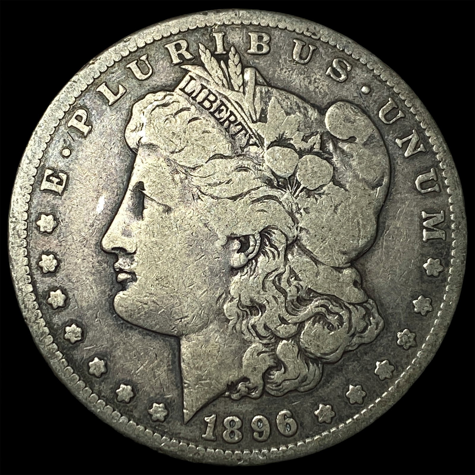 1896-S Silver Morgan Dollar LIGHTLY CIRCULATED: 1896-S Silver Morgan Dollar LIGHTLY CIRCULATED