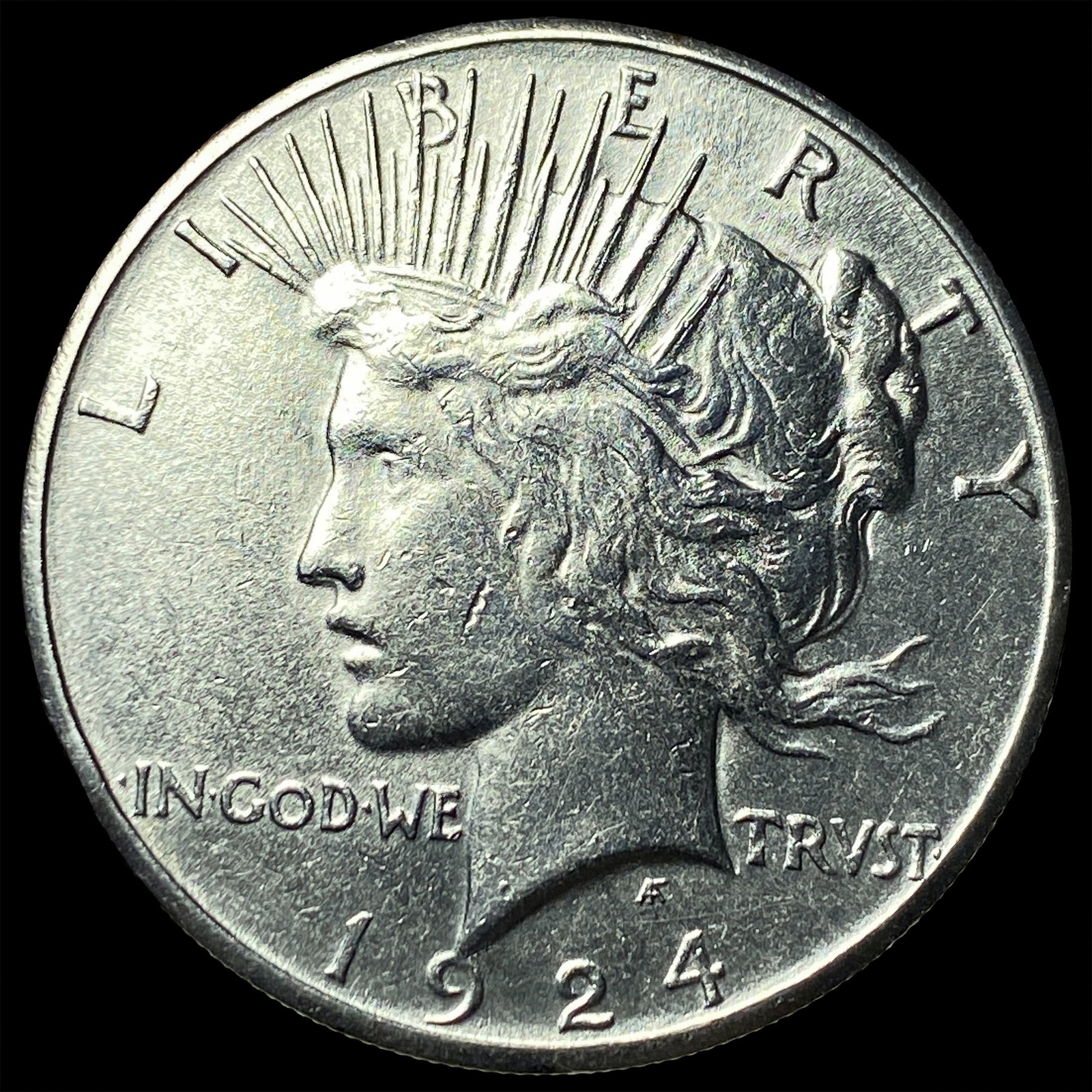1924 Silver Peace Dollar CHOICE AU: 1924 Silver Peace Dollar CHOICE AU