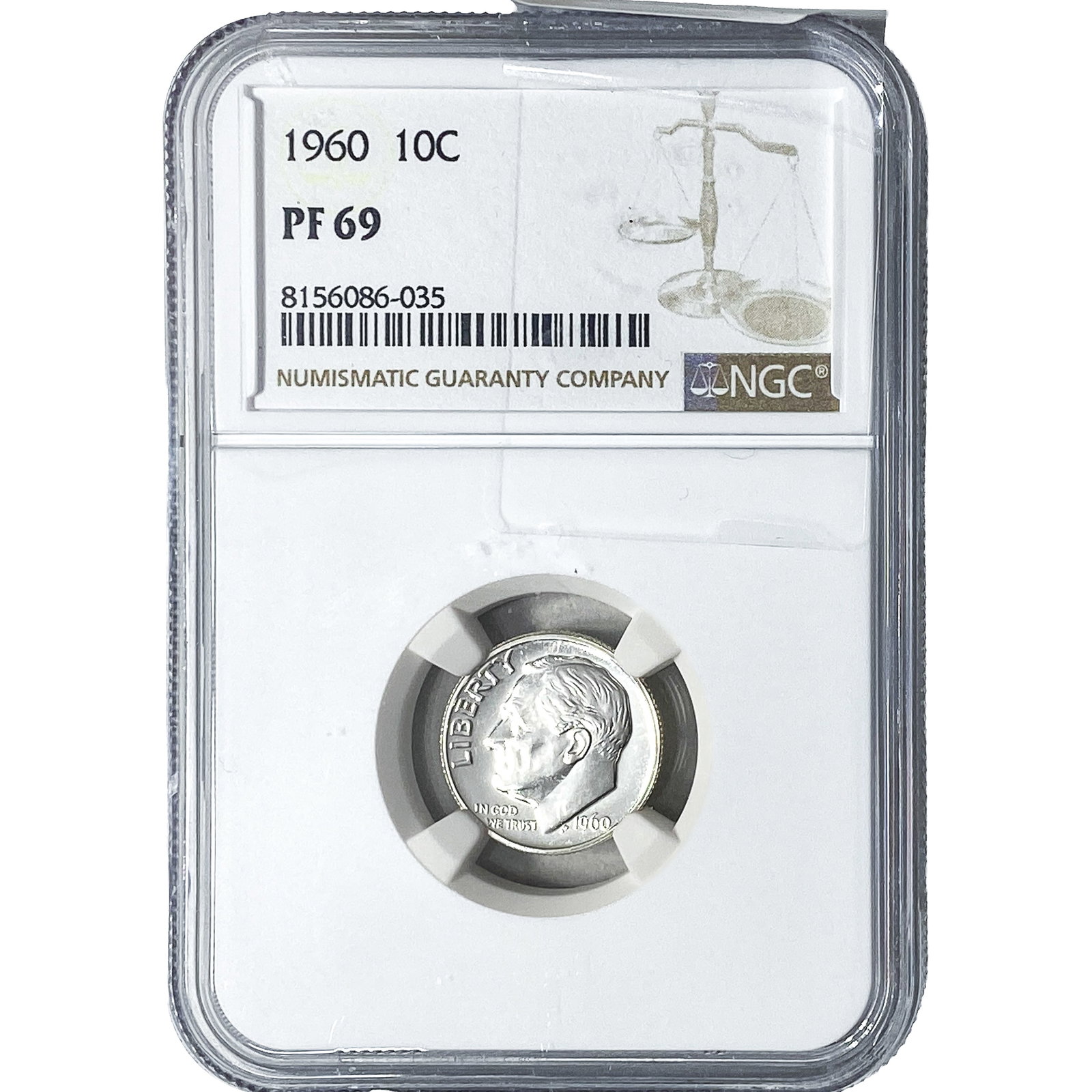 1960 Roosevelt Dime NGC PF69 (1 of 2)