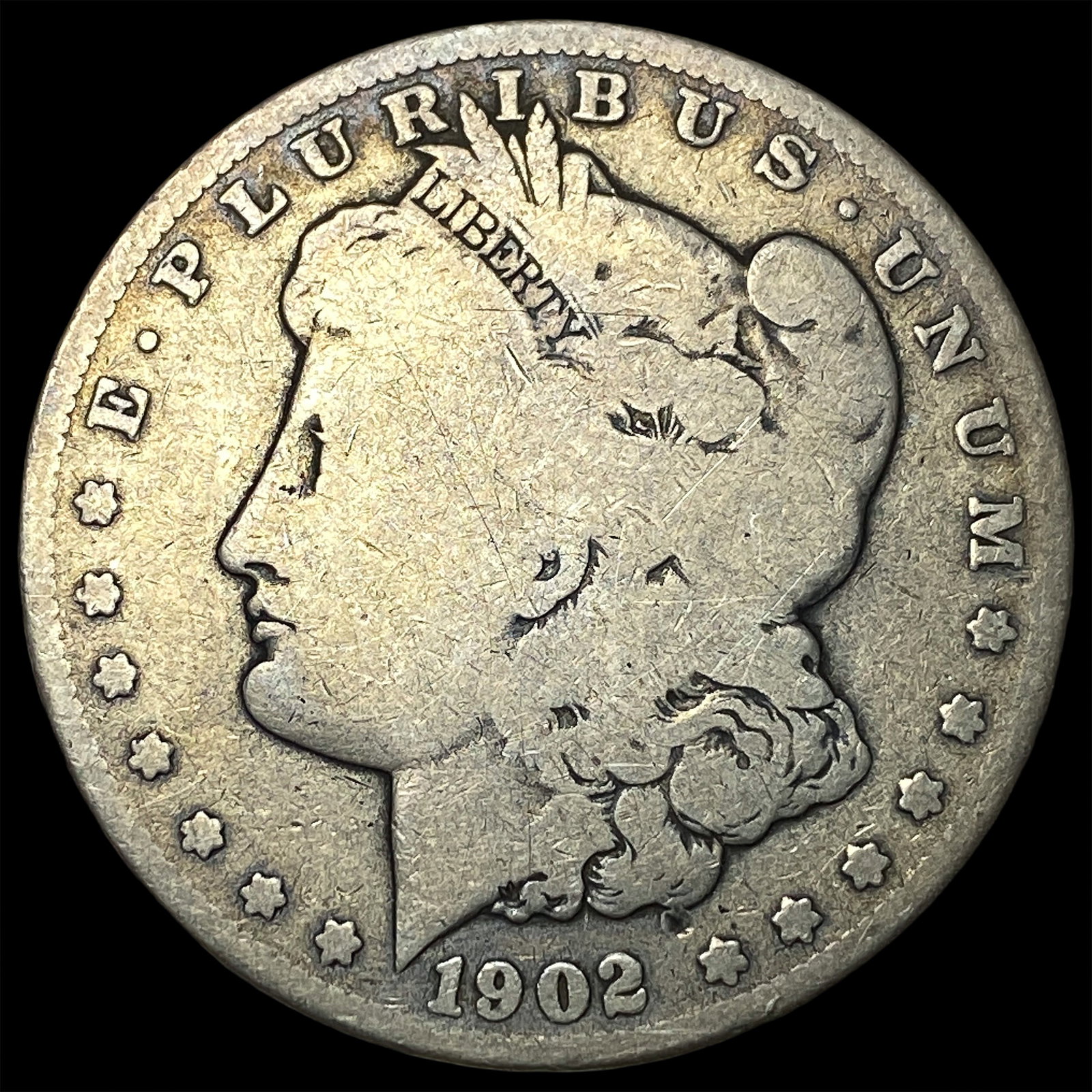 1902-S Silver Morgan Dollar NICELY CIRCULATED: 1902-S Silver Morgan Dollar NICELY CIRCULATED