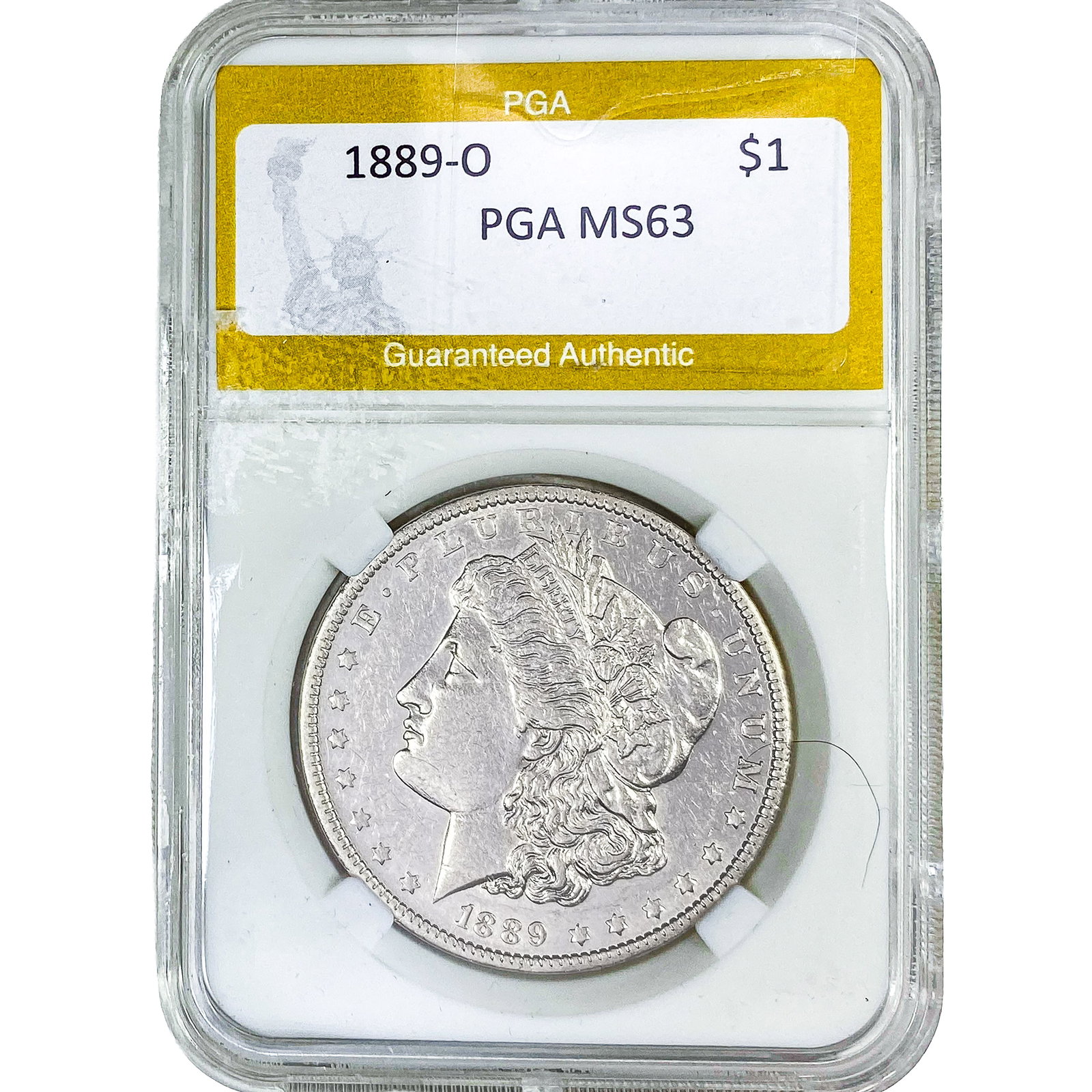1889-O Morgan Silver Dollar PGA MS63