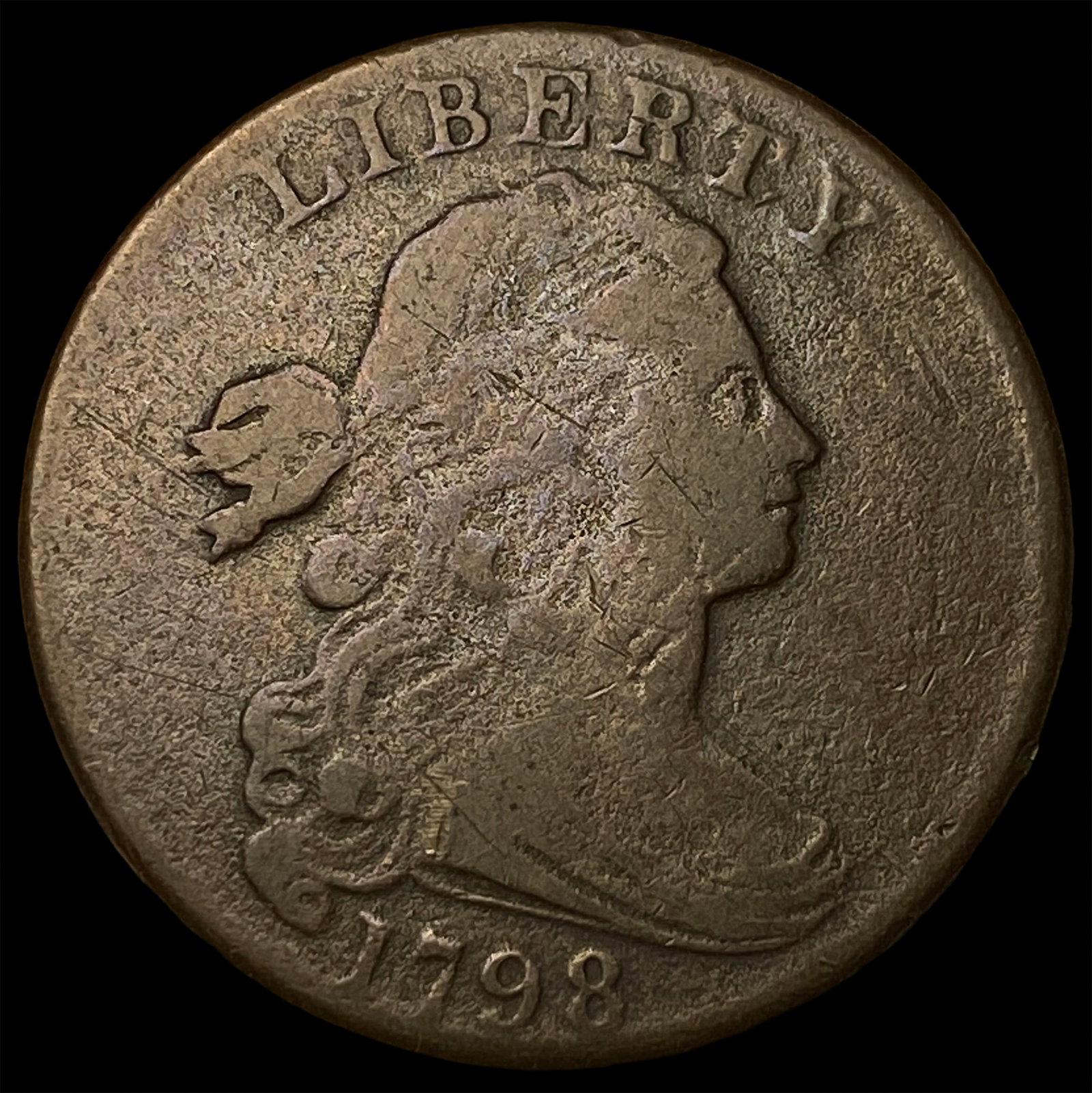1798 Large Cent Draped Bust LIGHTLY CIRCULATED (1 of 2)
