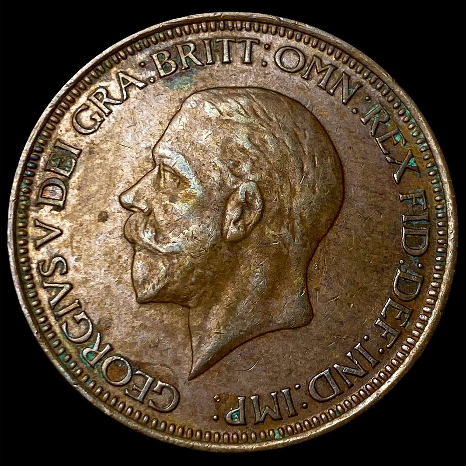 1931 Great Britain Bronze Half Penny (1 of 2)