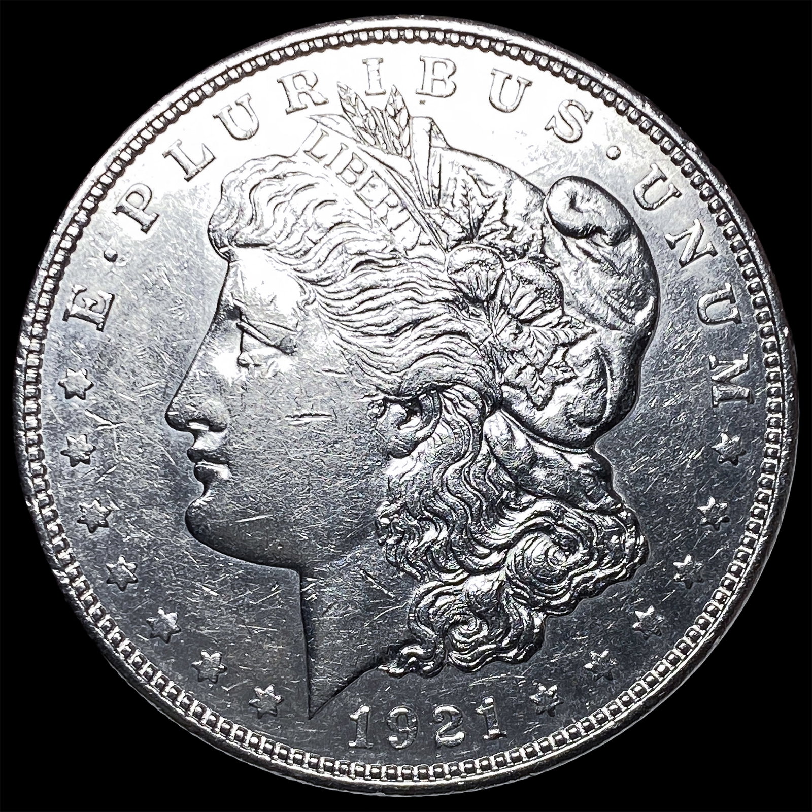 1921 Morgan Silver Dollar CHOICE AU: 1921 Morgan Silver Dollar CHOICE AU