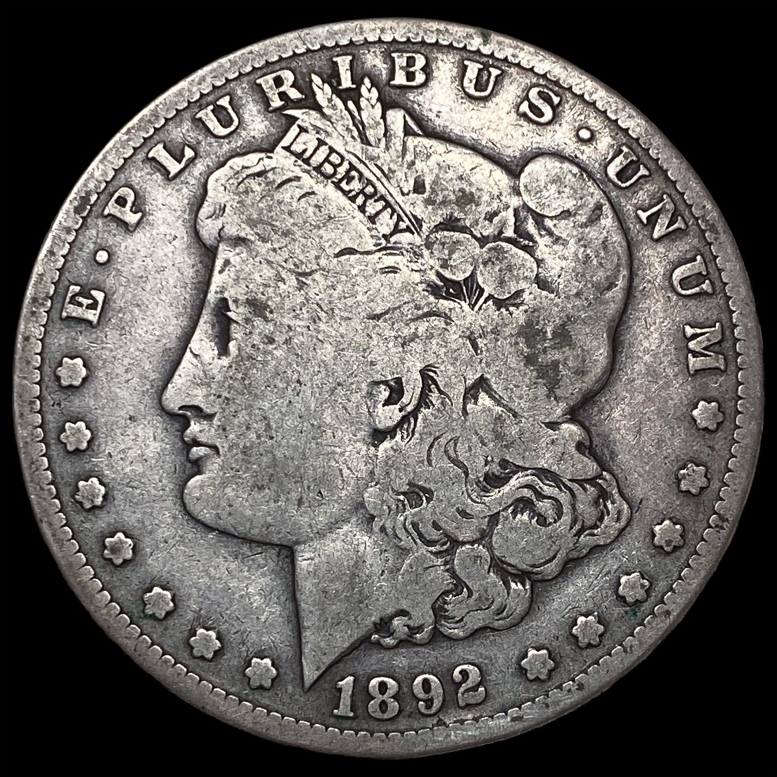 1892-S Silver Morgan Dollar LIGHTLY CIRCULATED: 1892-S Silver Morgan Dollar LIGHTLY CIRCULATED
