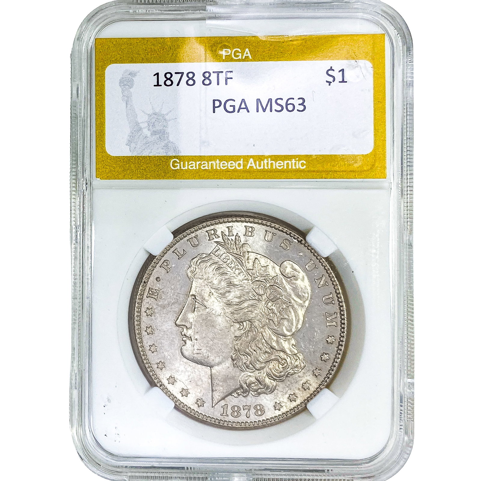 1878 Morgan Silver Dollar PGA MS63